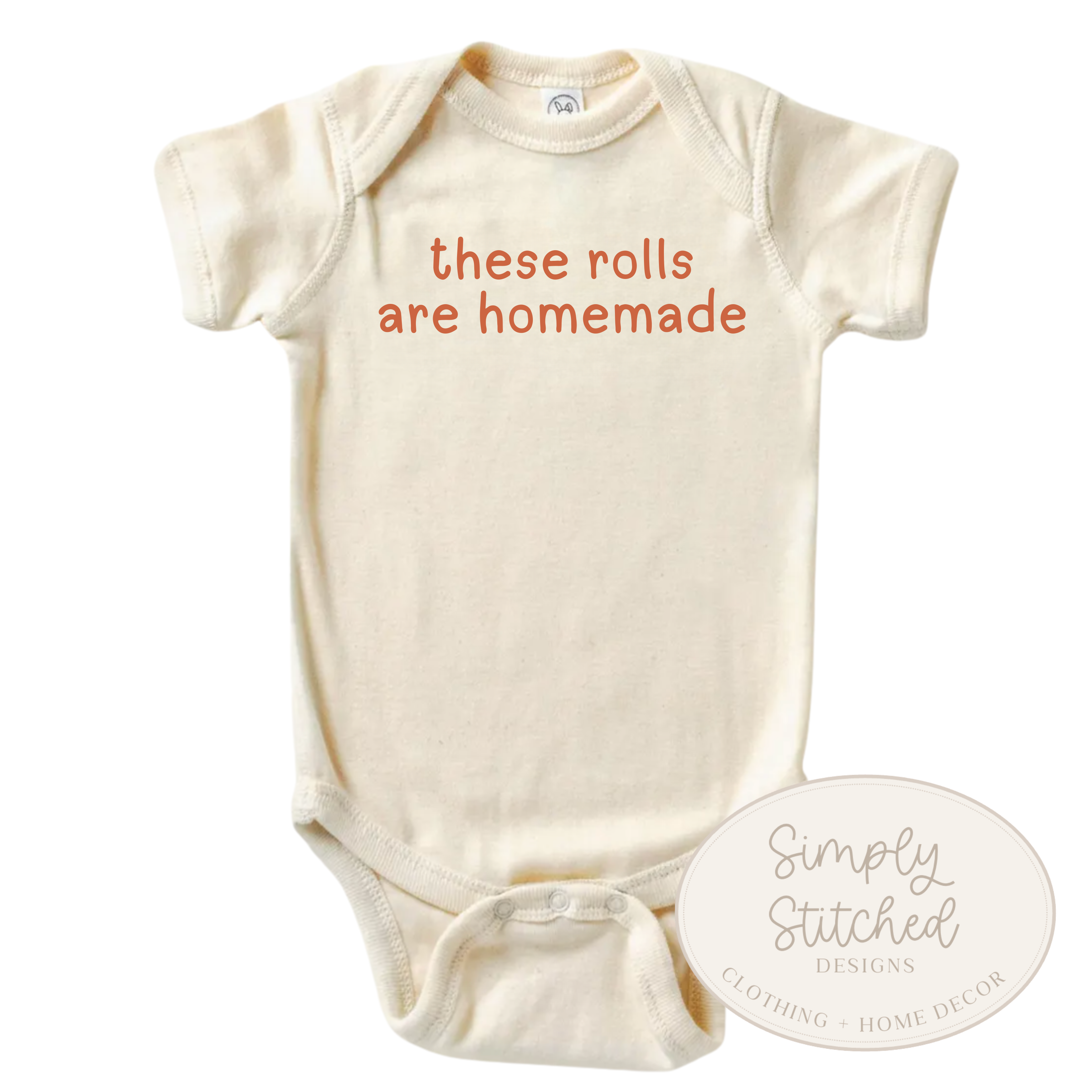 These Rolls Are Homemade Neutral Fall Outfit – Funny Thanksgiving Outfit for Kids