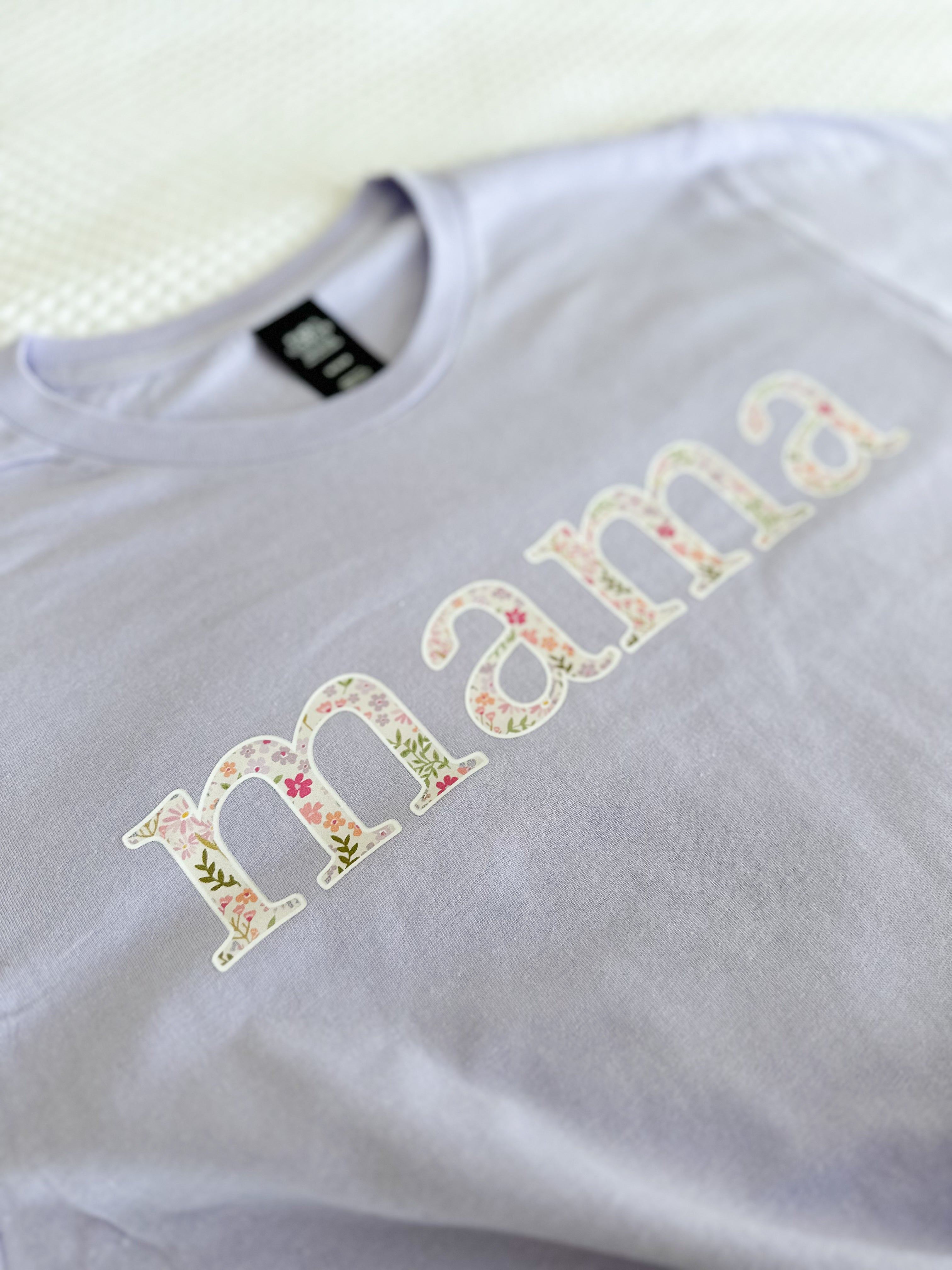 Mama Lavender Floral T-Shirt