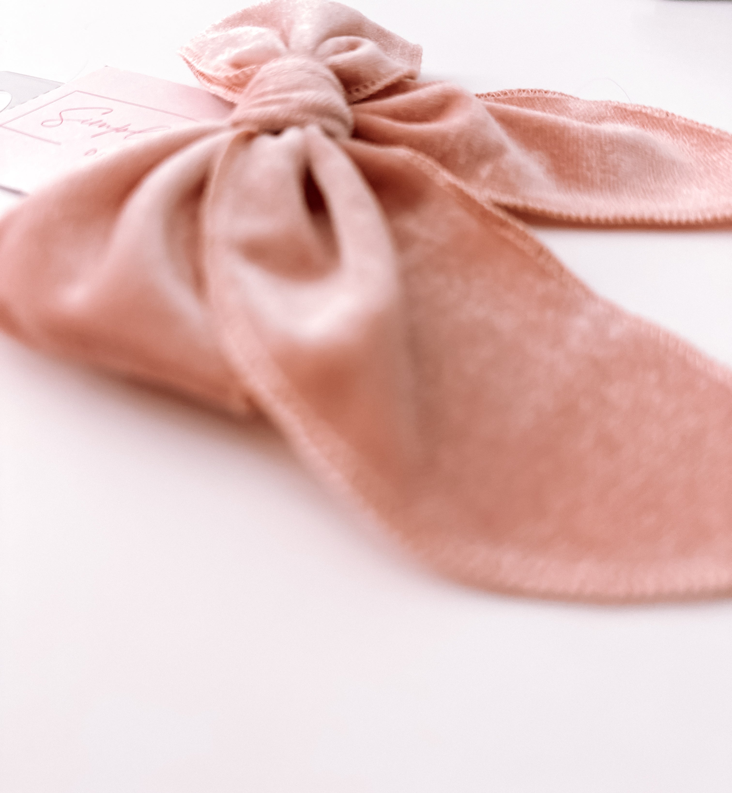 Infant-Child Velvet Hair Bow Clip