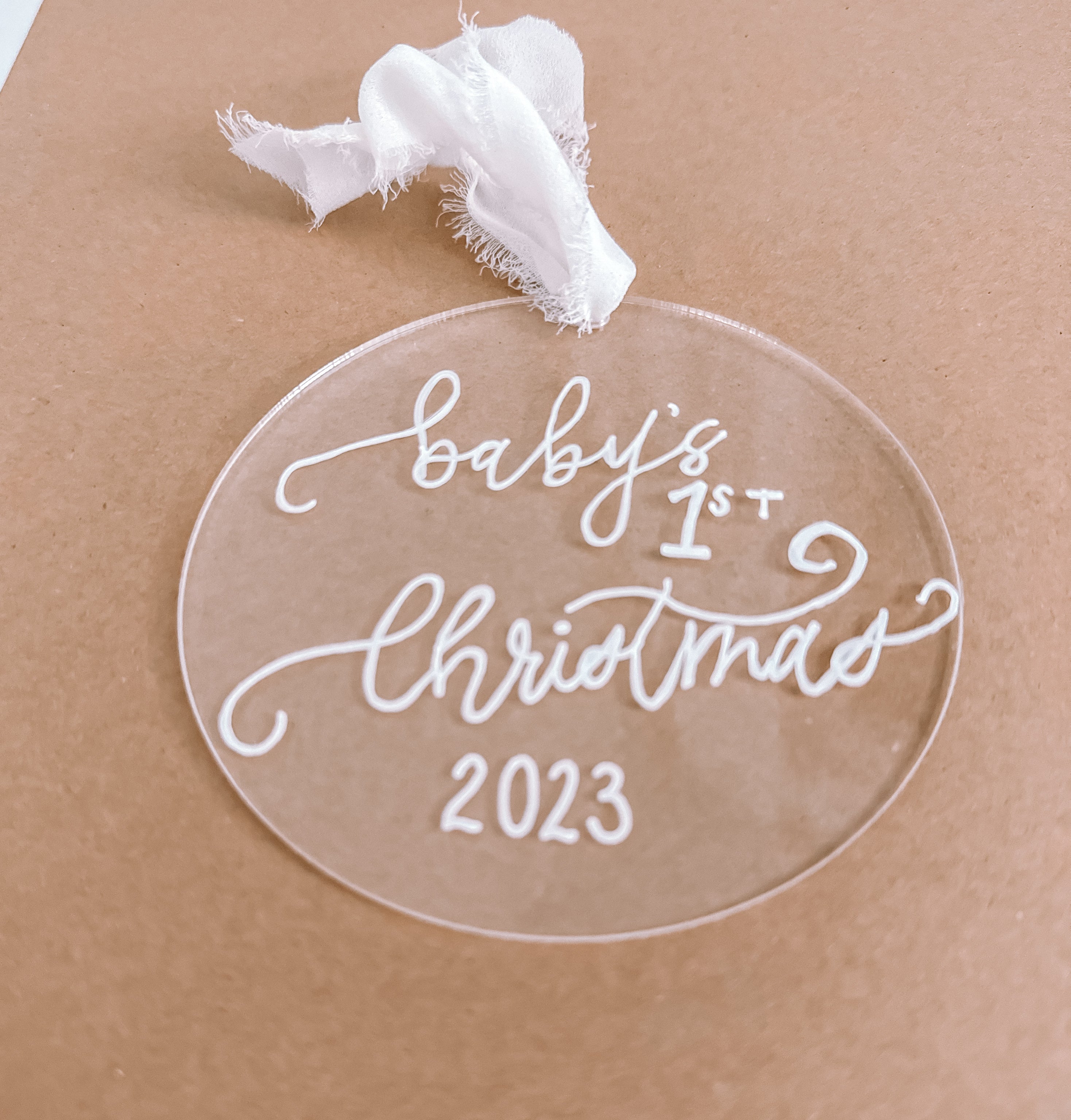 Baby’s 1st Christmas 2023 Acrylic Christmas Ornament