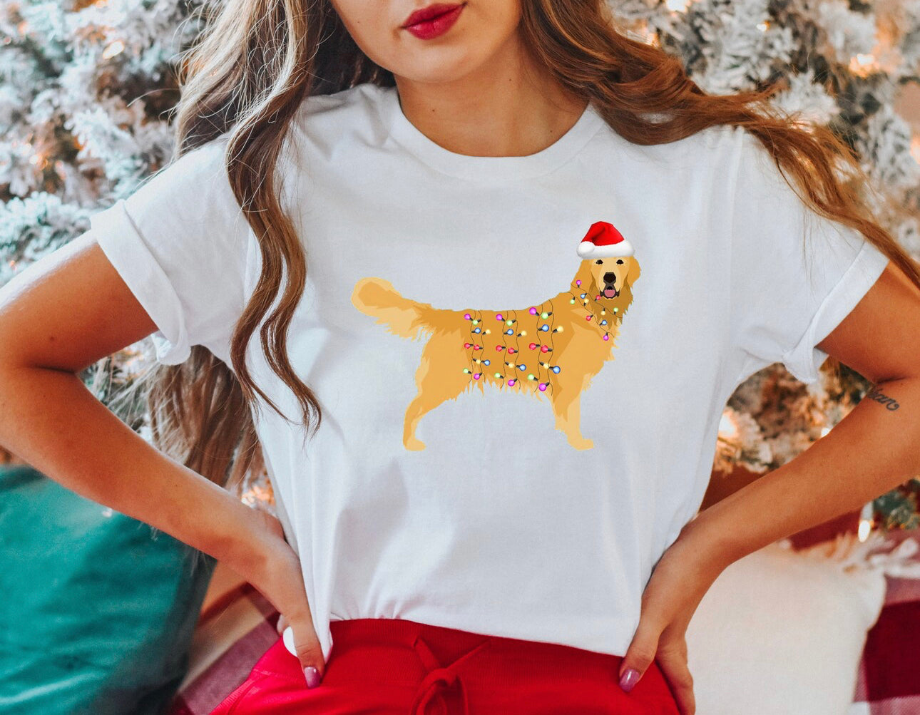 Golden Retriever Christmas T-Shirt