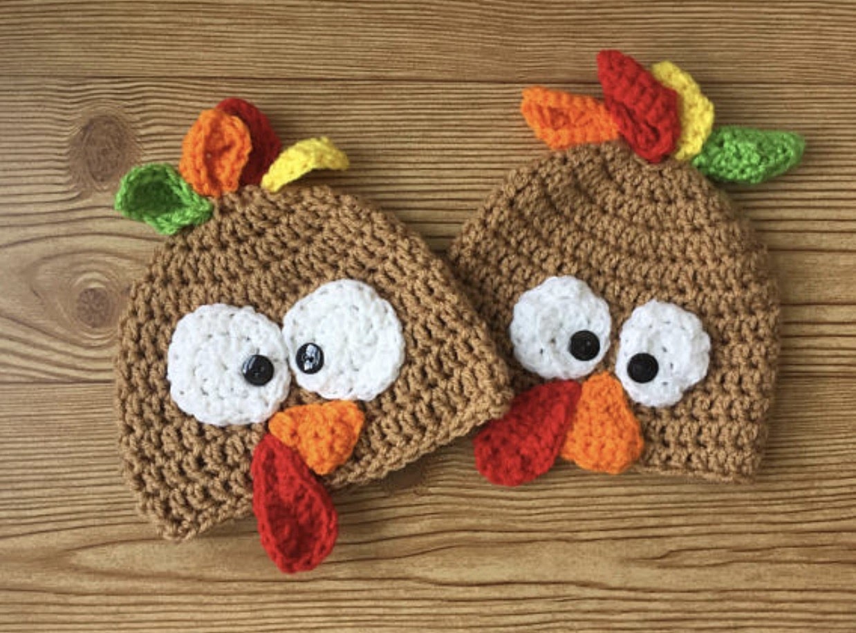 Handmade Turkey Thanksgiving Beanie