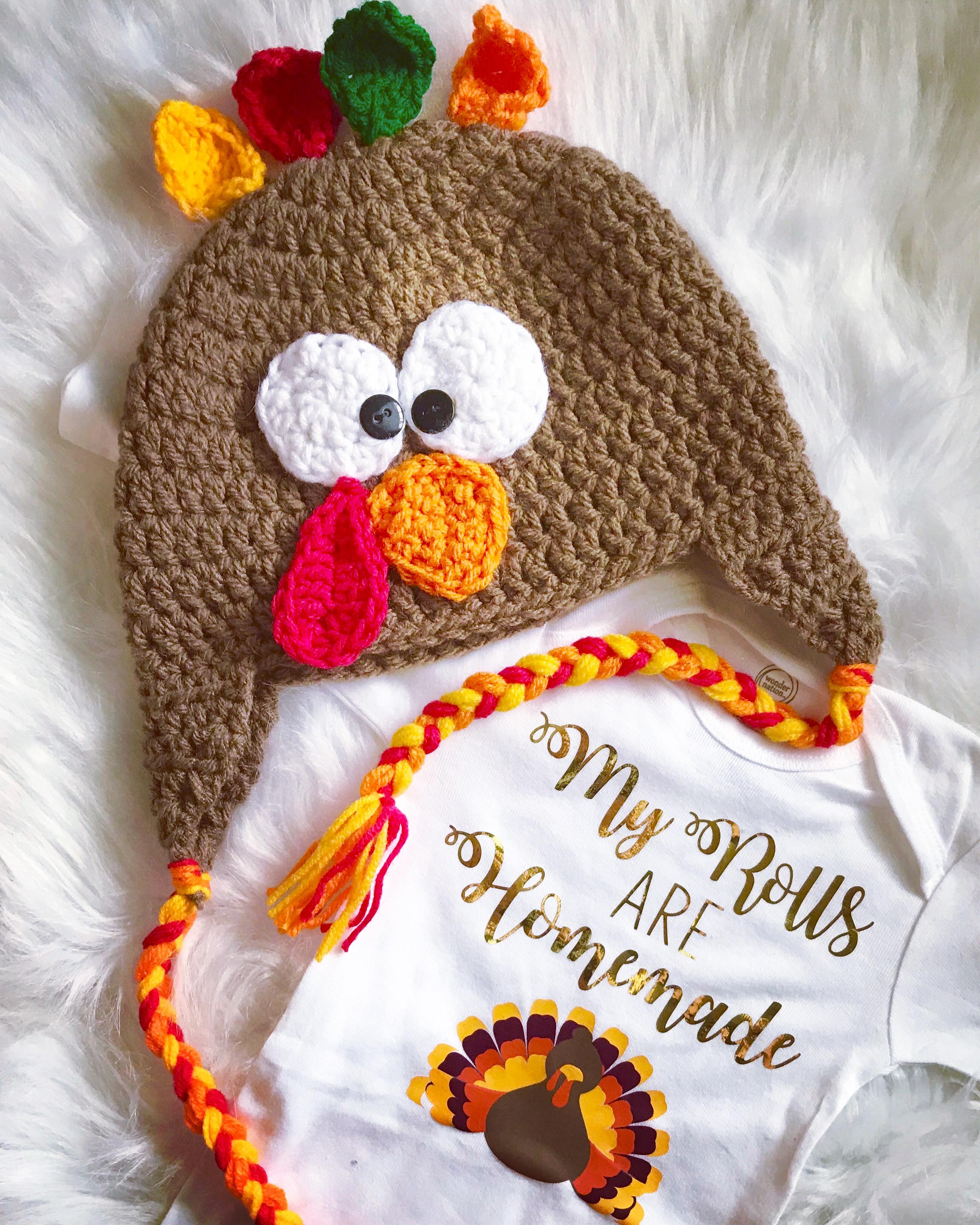 Handmade Turkey Thanksgiving Beanie