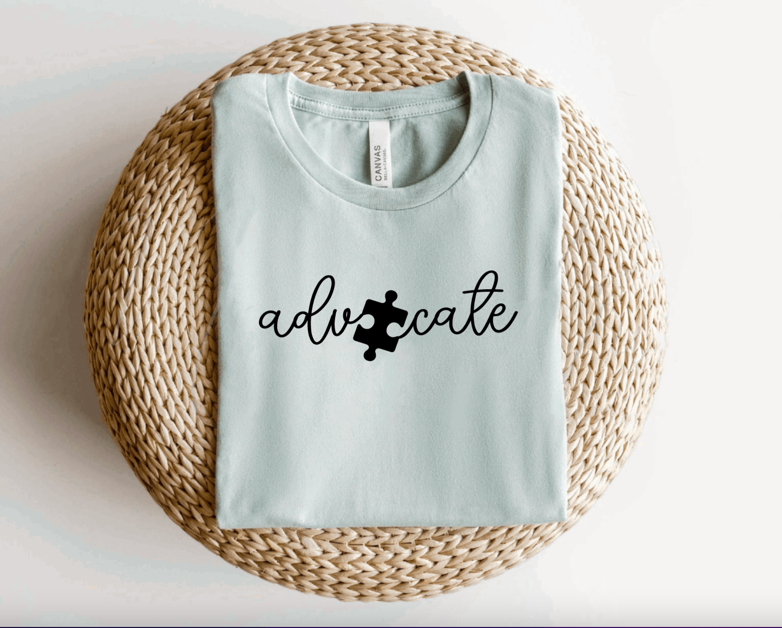 Advocate Accept Adapt Autism Awareness Dusty Blue T-Shirt