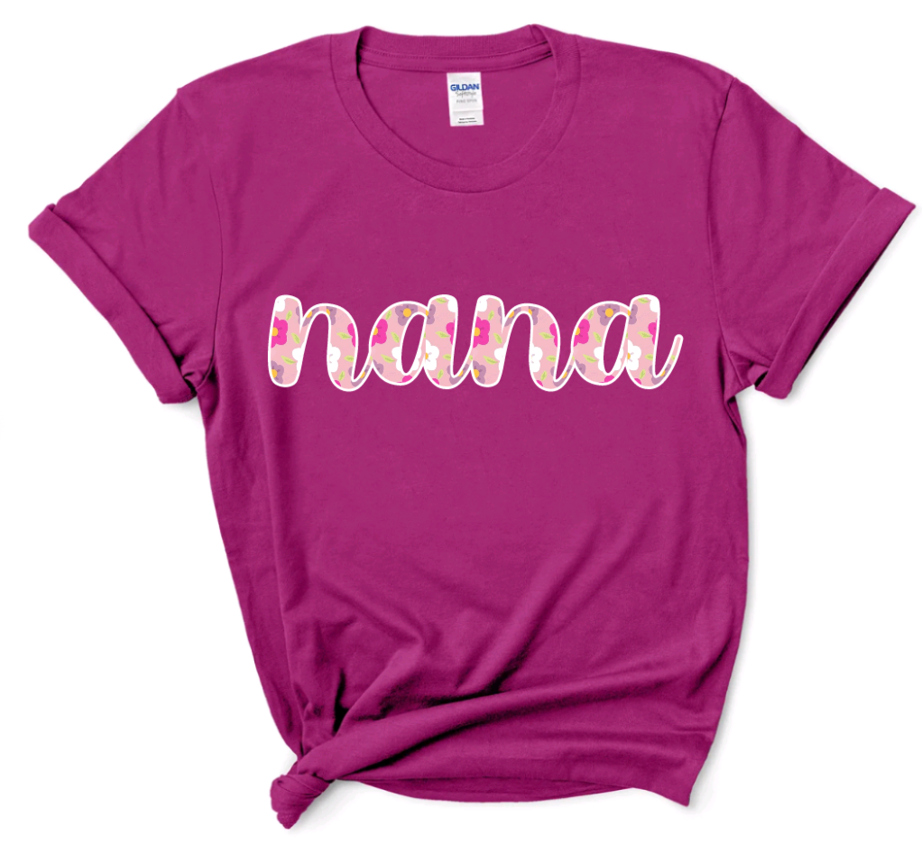 Dark Pink Nana Tee