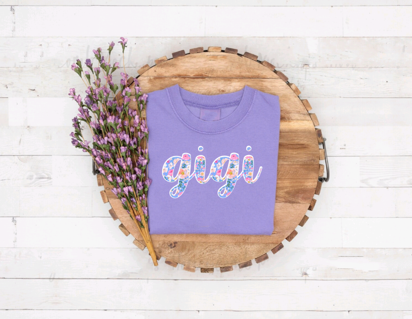 Floral Gigi Lavender Tee