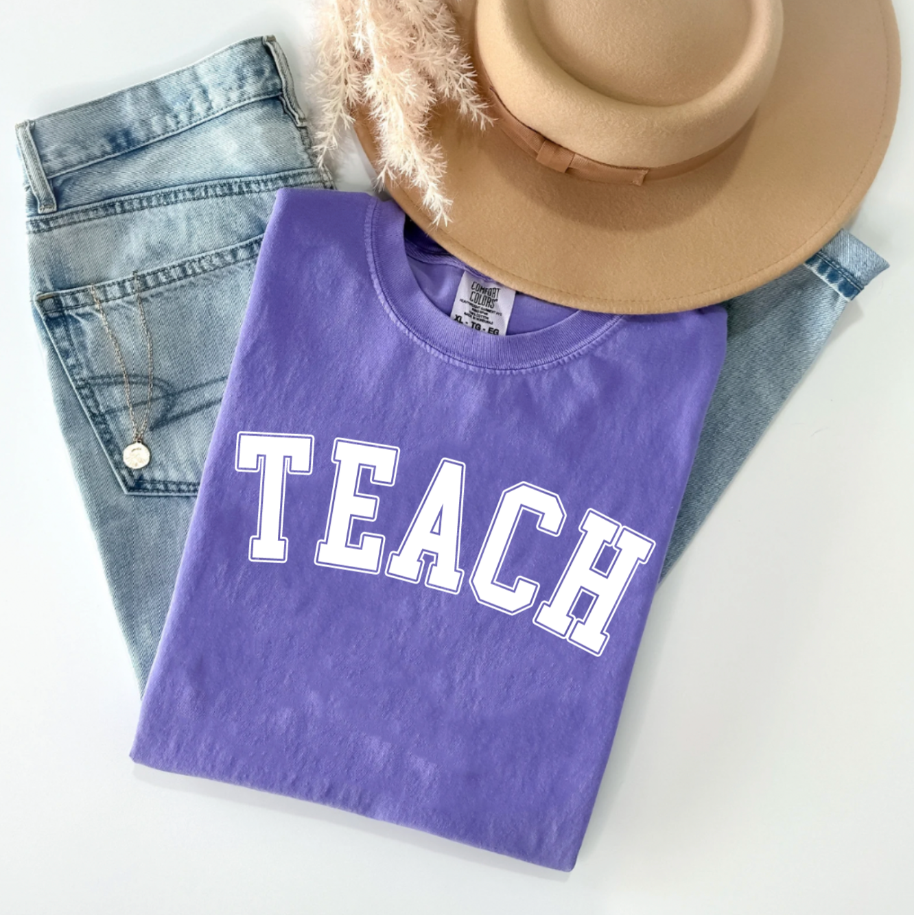 Comfy Comfort Colors Trendy Teach Shirt