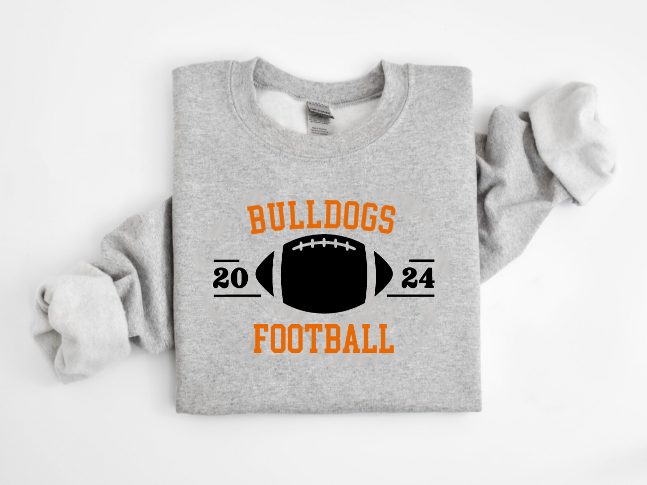 YOUTH Customized School Spirit Football Crewneck Sweatshirt