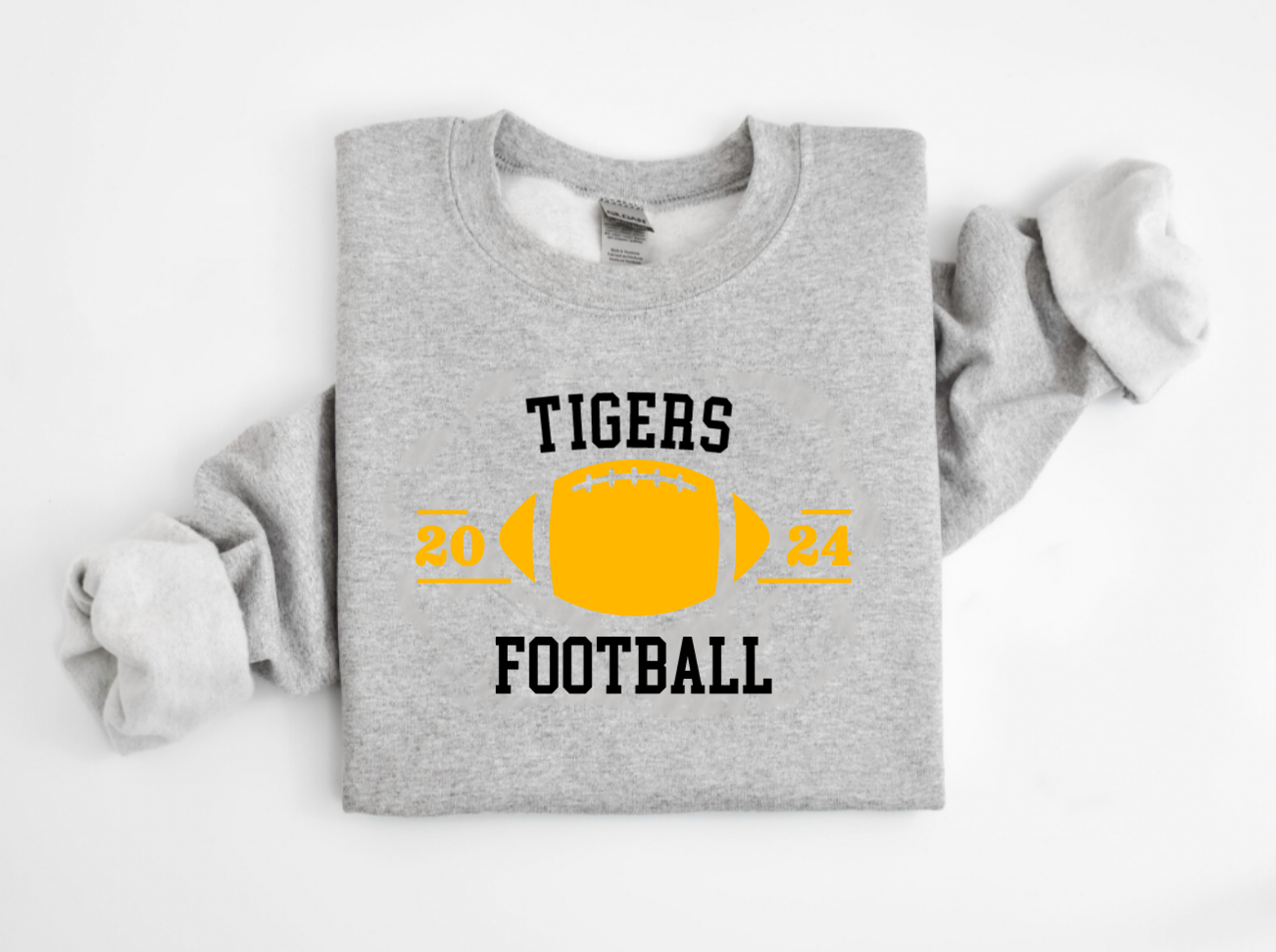Customized School Spirit Football Crewneck Sweatshirt