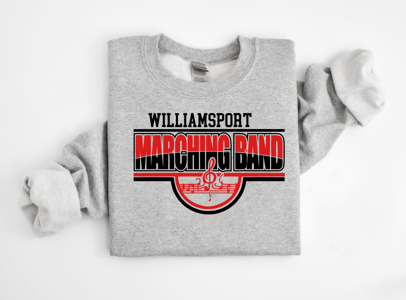Customized School Spirit Marching Band Crewneck