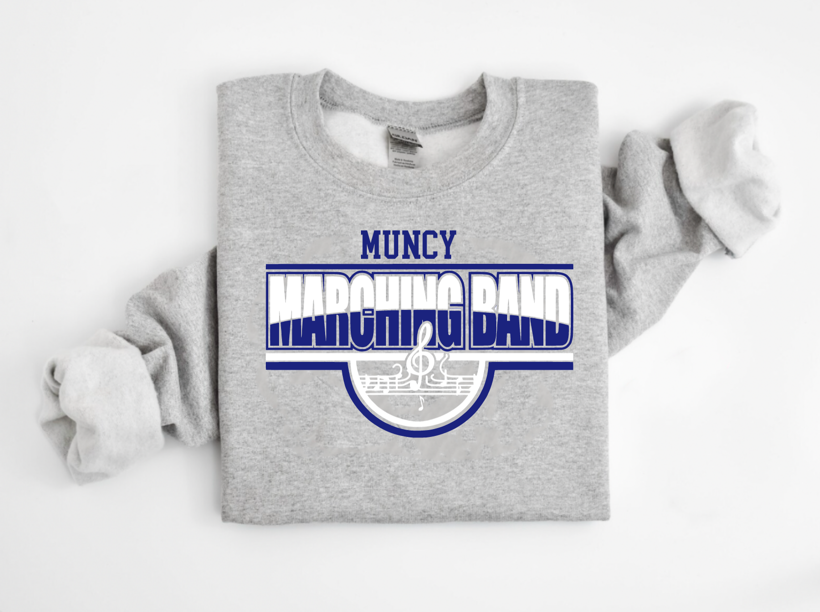 Customized School Spirit Marching Band Crewneck