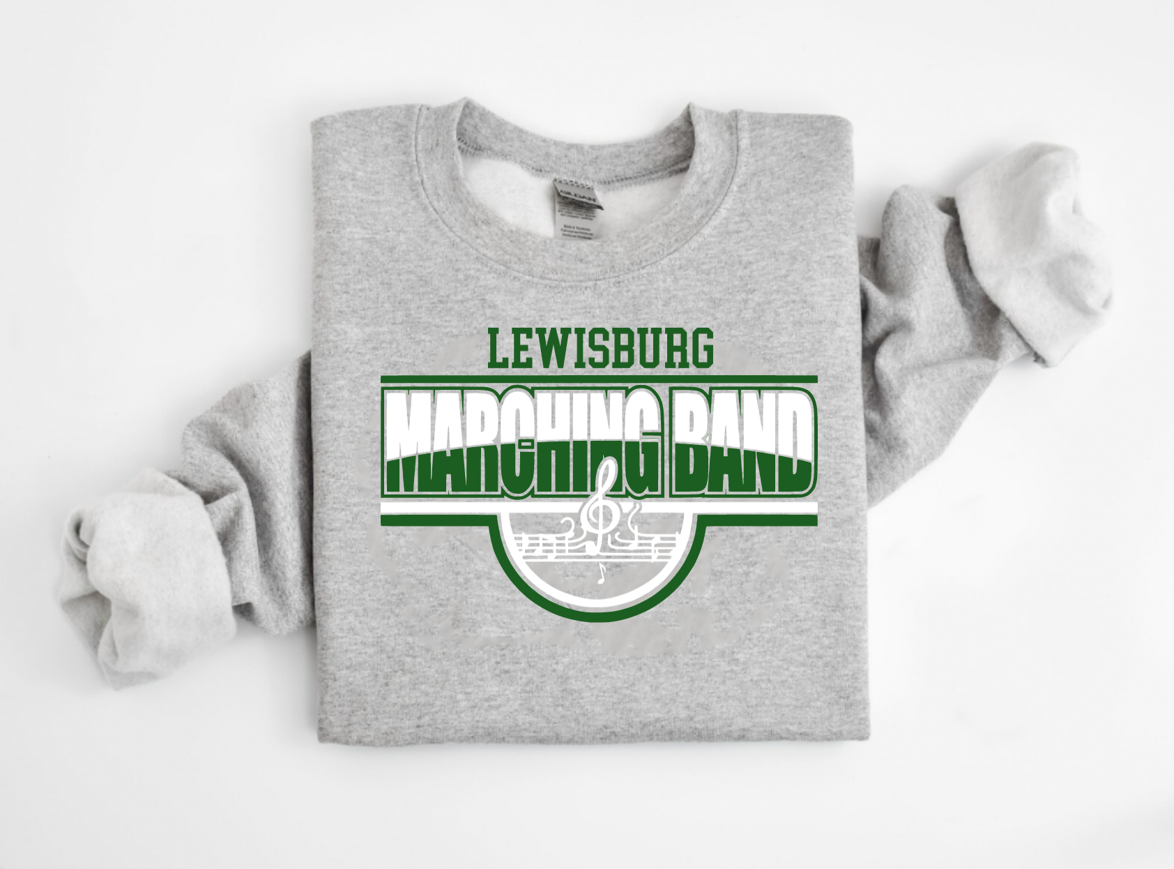 Customized School Spirit Marching Band Crewneck