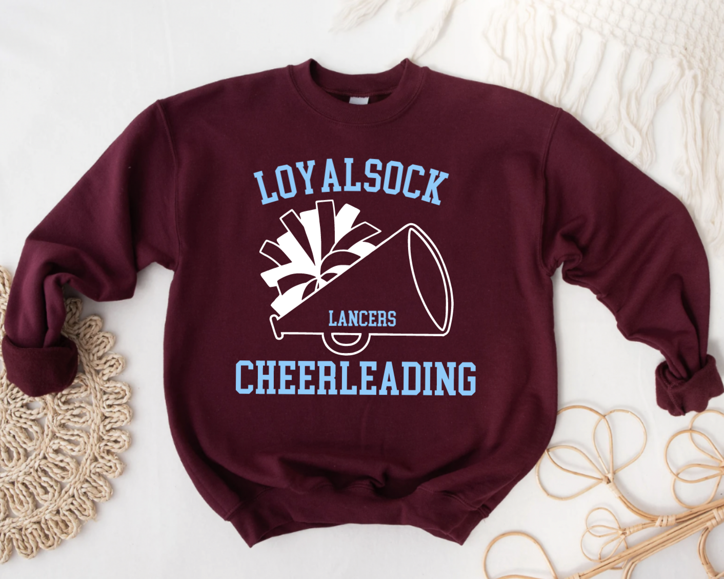 Customizable School Spirit Cheerleading Crewneck