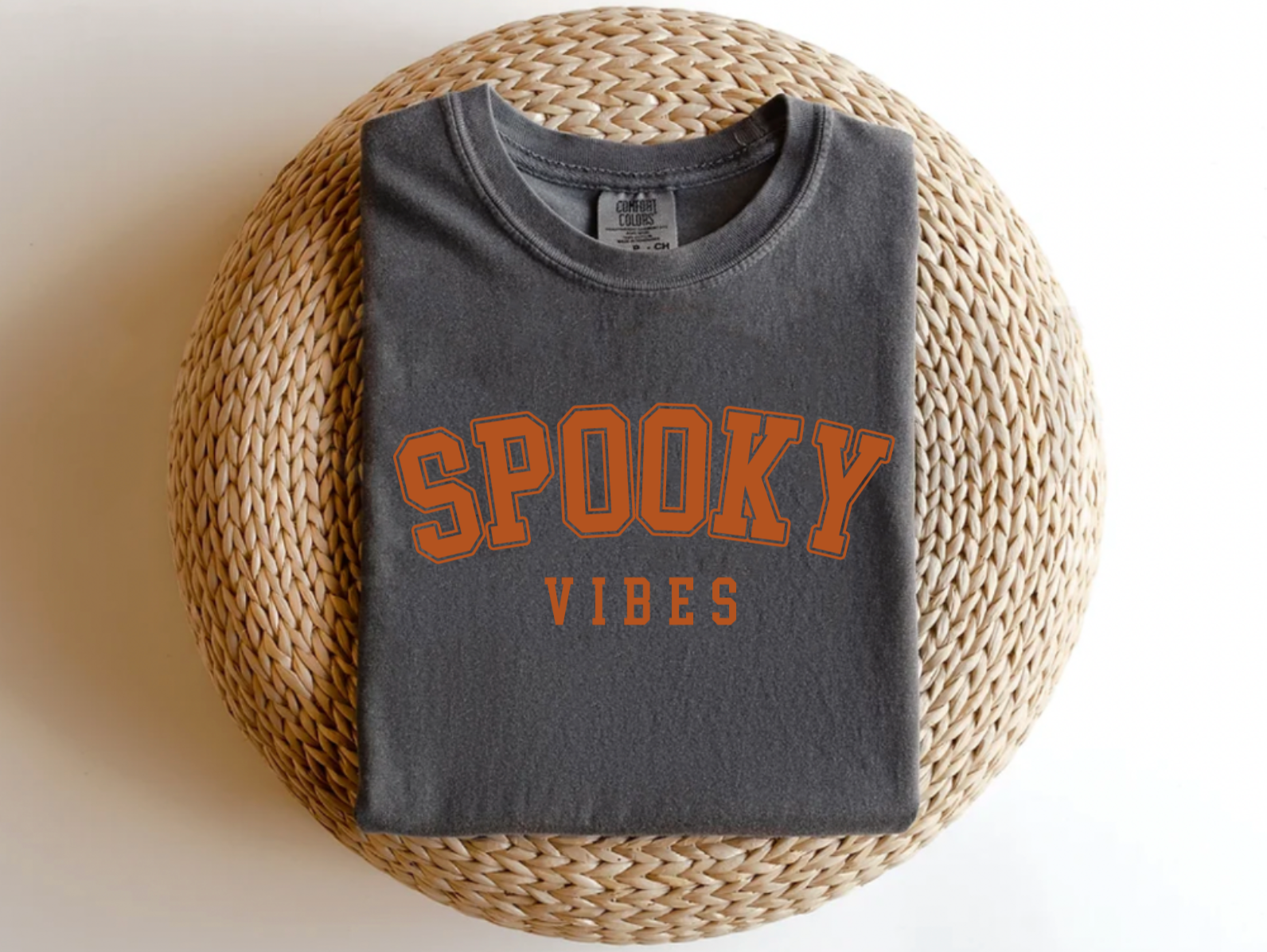 Spooky Vibes Comfy Grey Comfort Colors Shirt