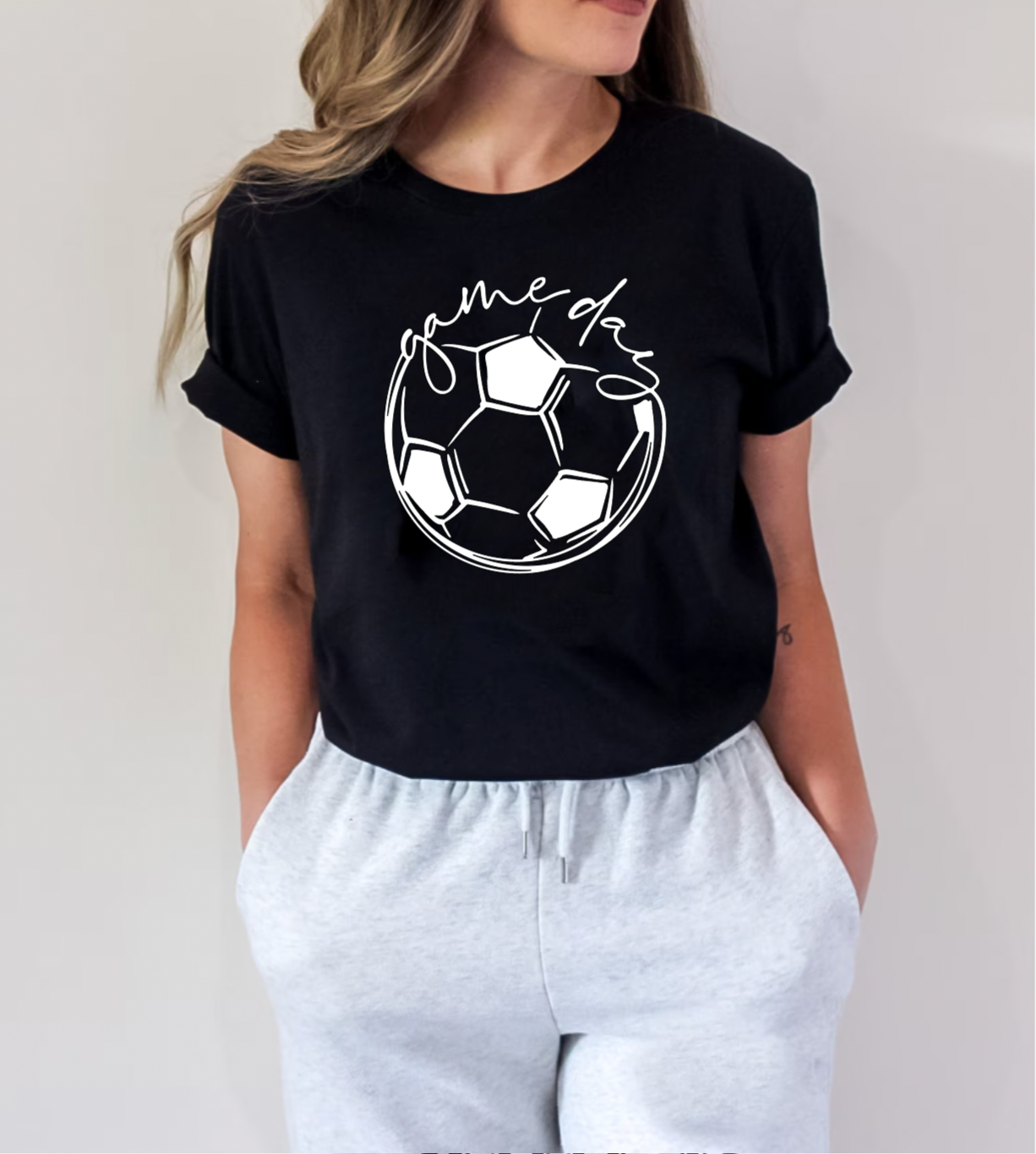Game Day Black Soccer Tee