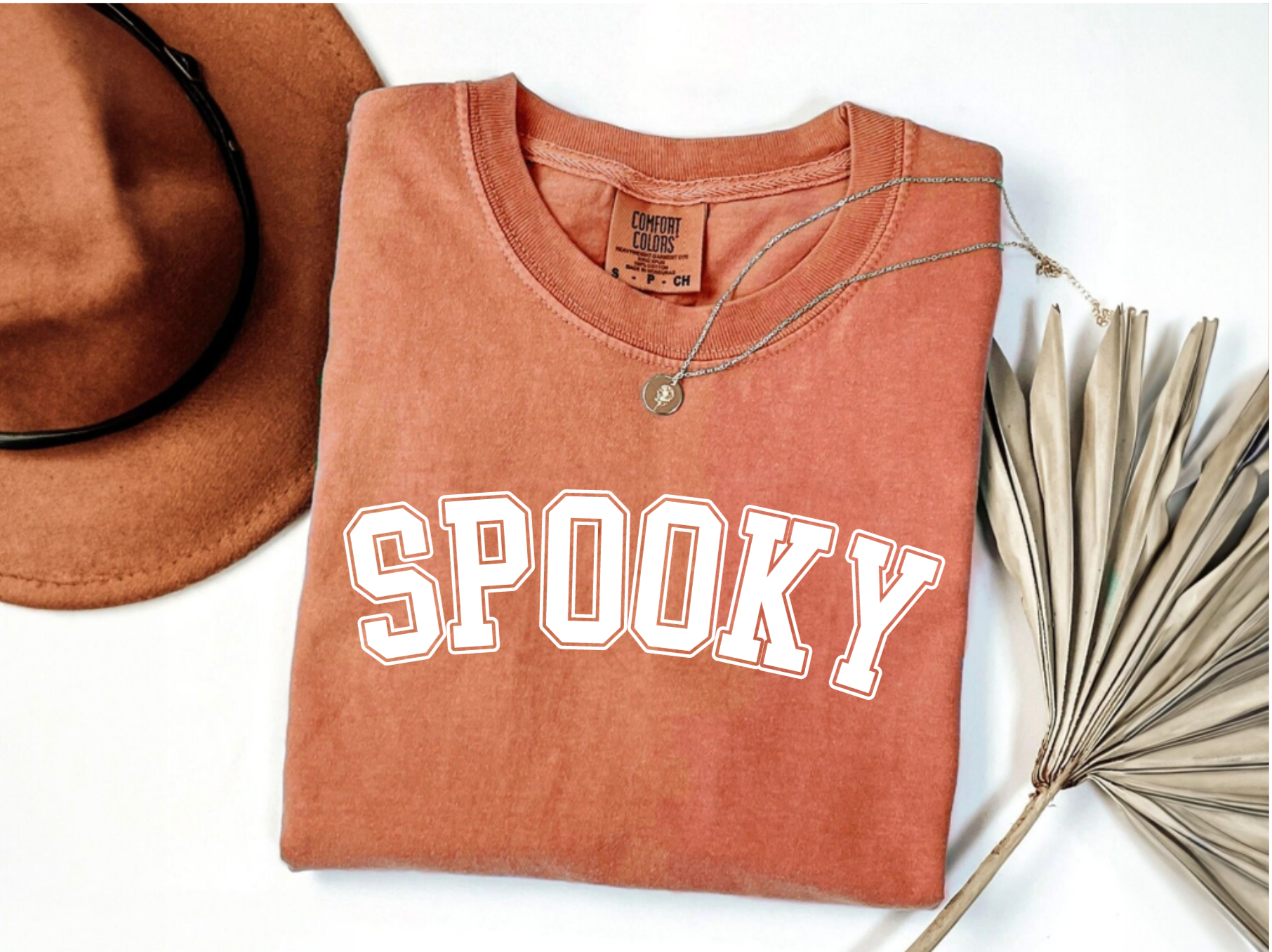 Spooky Orange Halloween Comfort Colors Crewneck