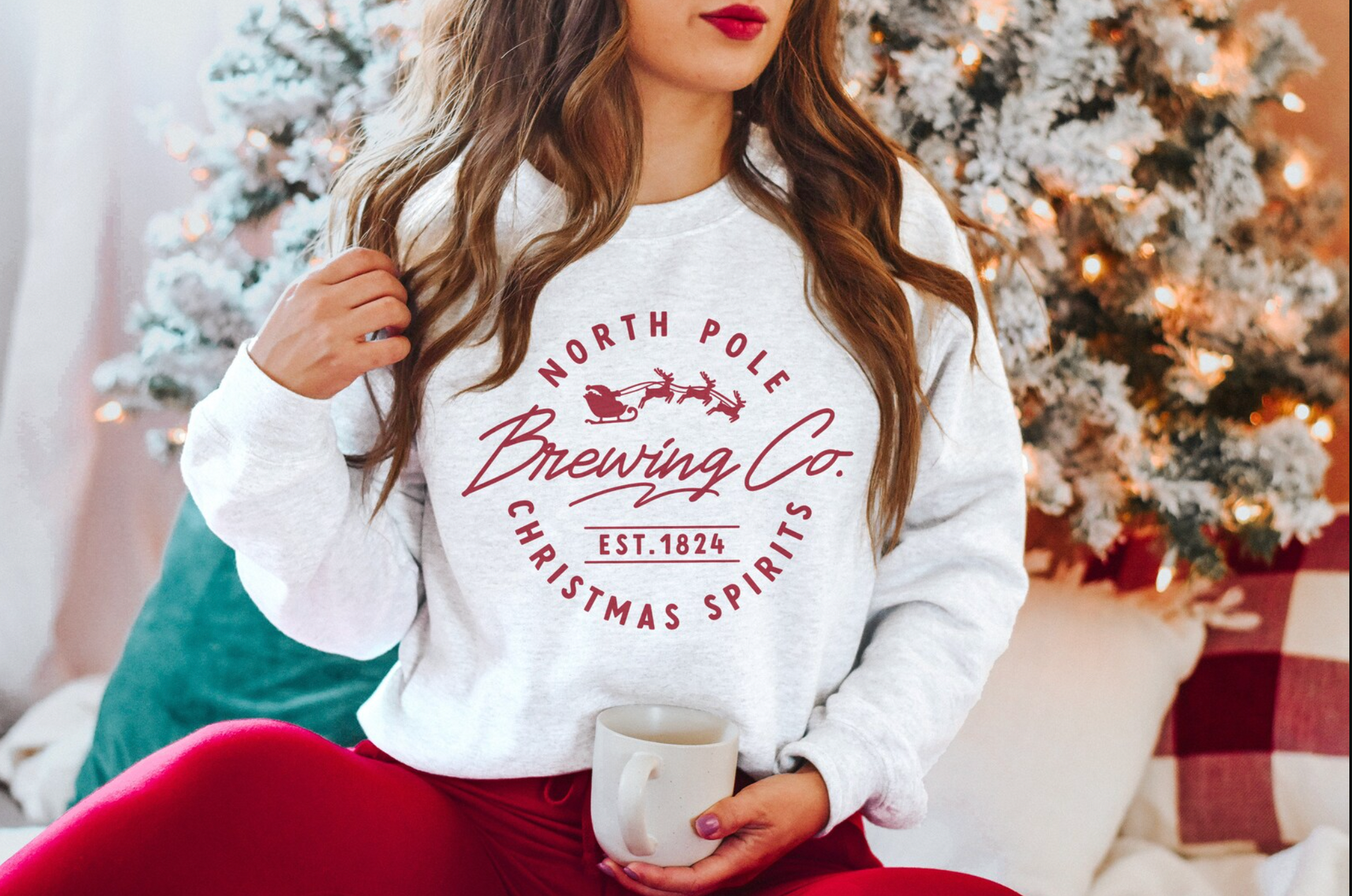 North Pole Brewing Company Ash Grey Crewneck