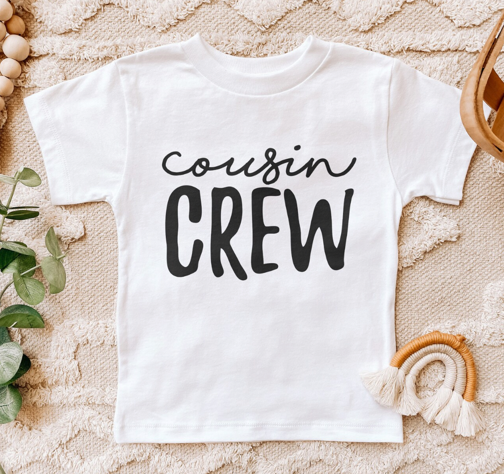 Cousins Crew White Matching White Tees