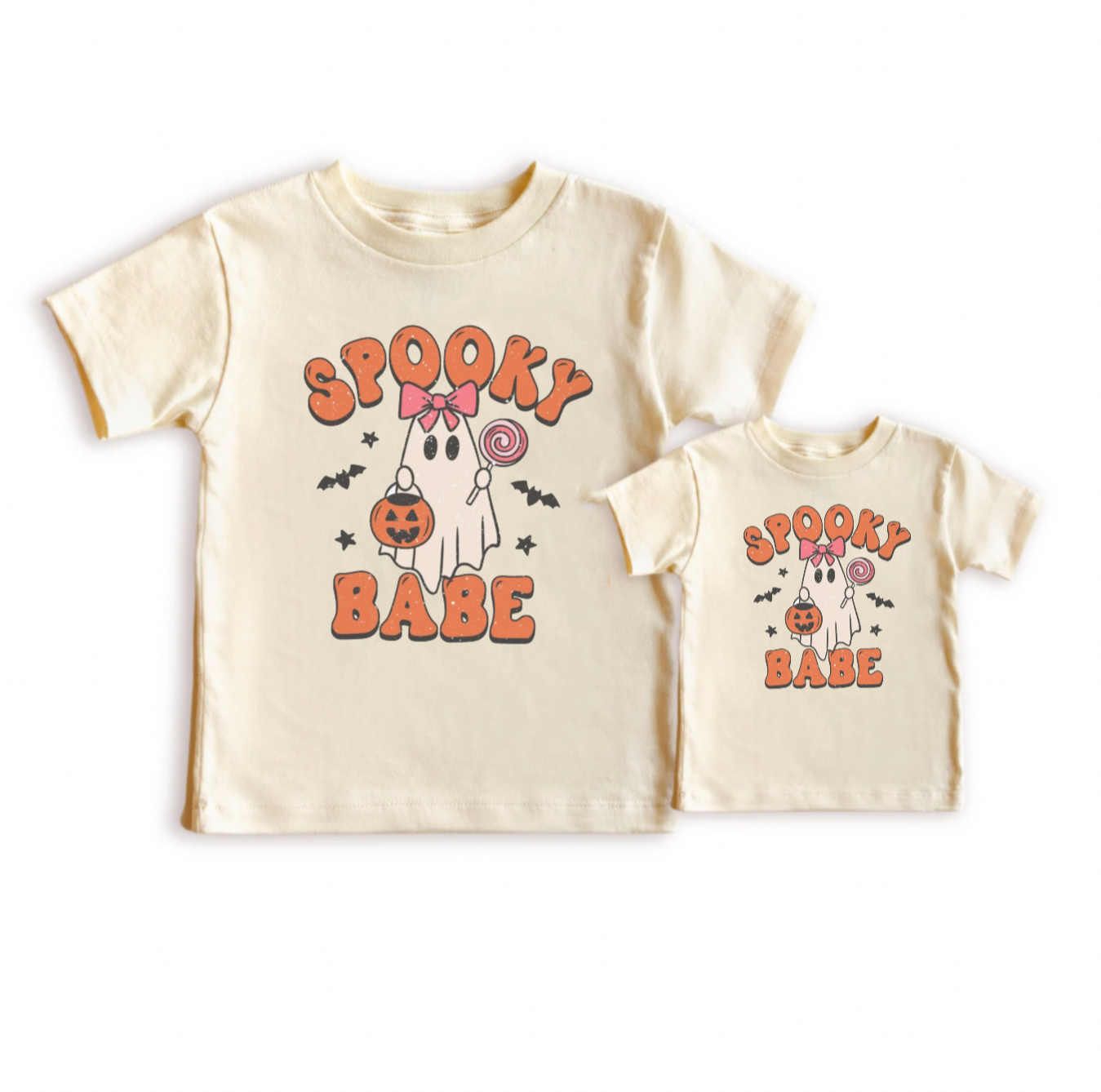 Spooky Babe Matching Halloween Shirts for Babies, Toddlers, and Kids