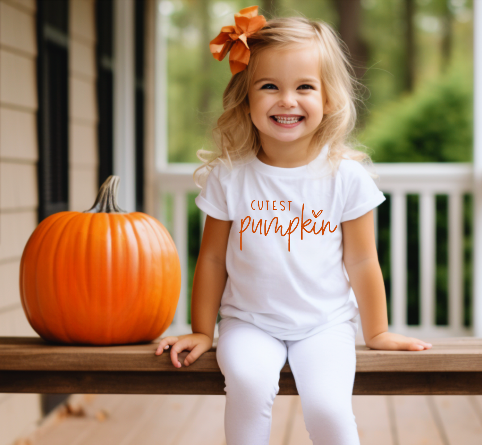 Cutest Pumpkin Fall White Shirt