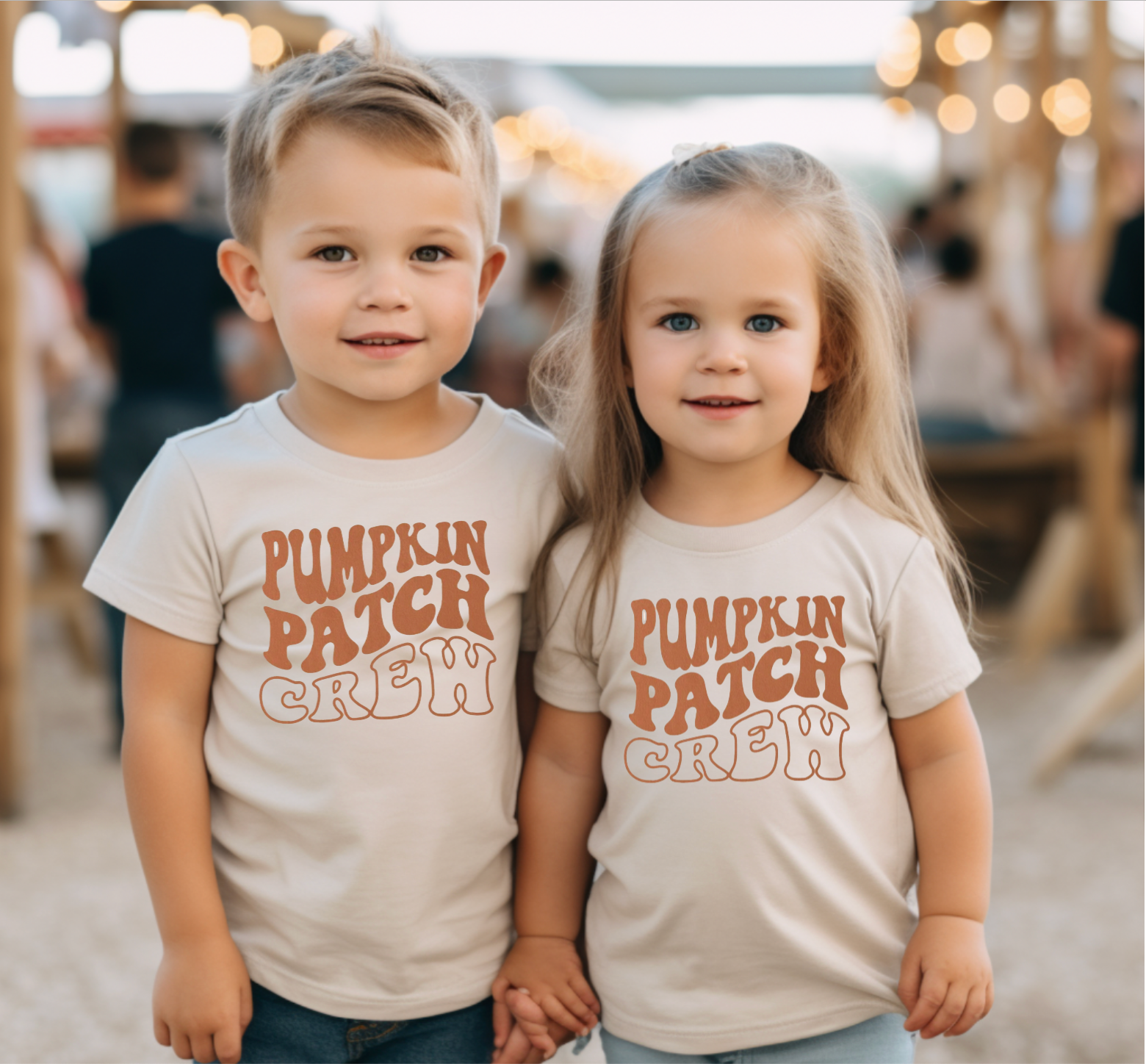 Pumpkin Patch Crew Matching Shirts for Infants, Toddlers, and Kids
