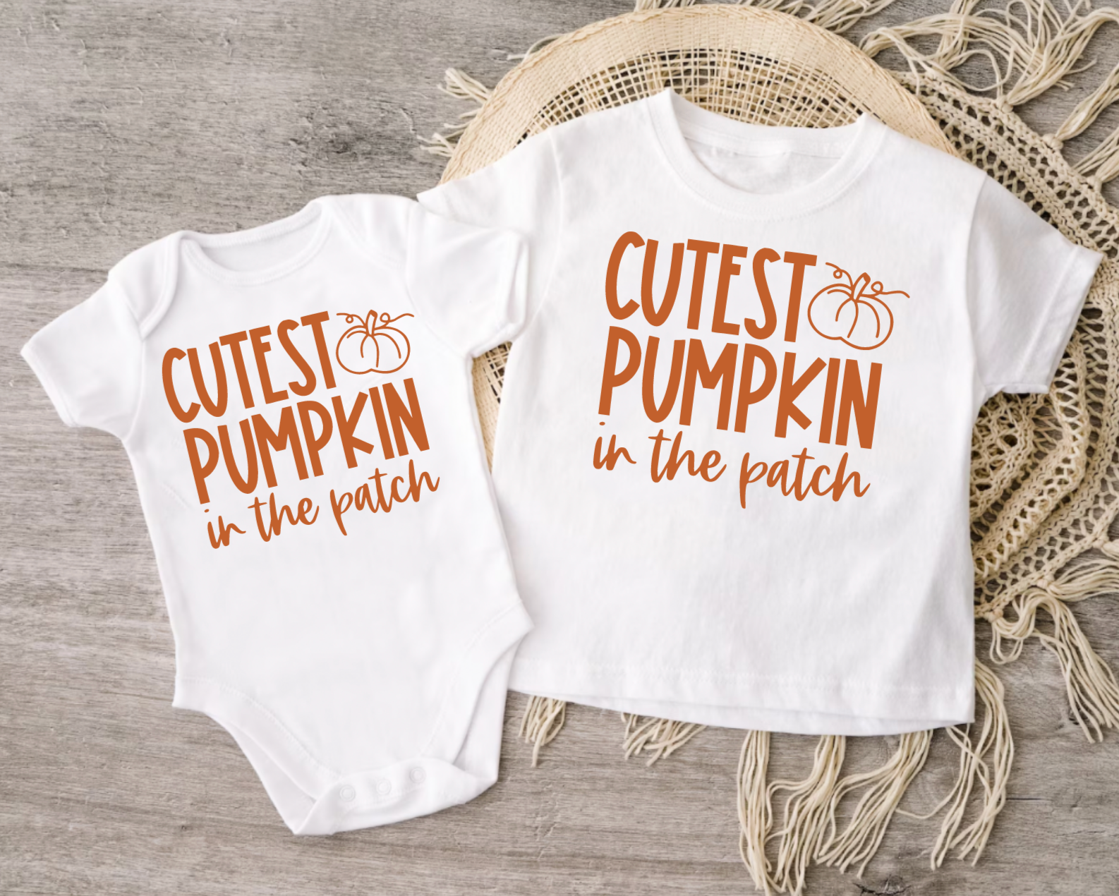Cutest Pumpkin in the Patch Matching Sibling Tees