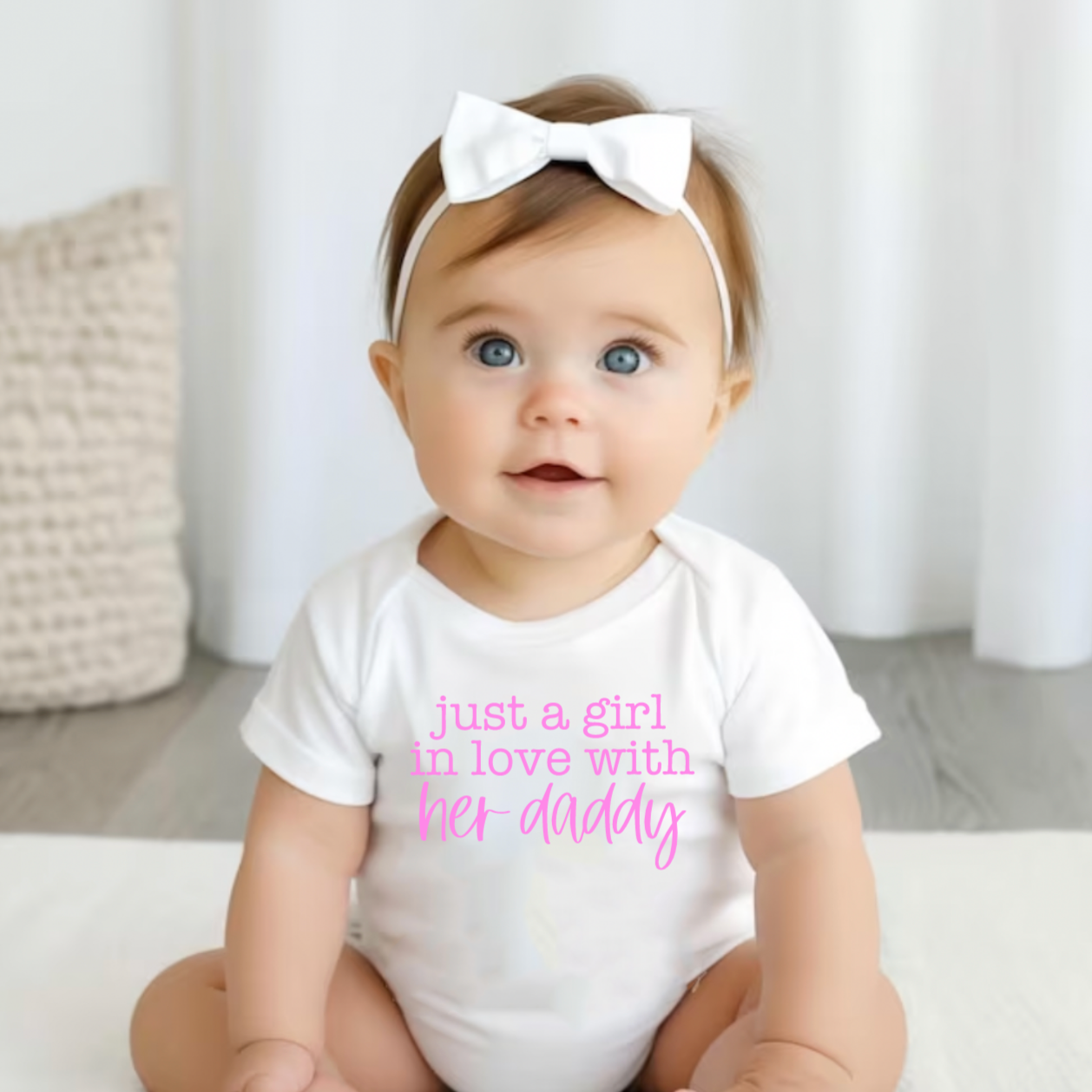 Just a Girl in Love With Her Daddy White Bodysuit