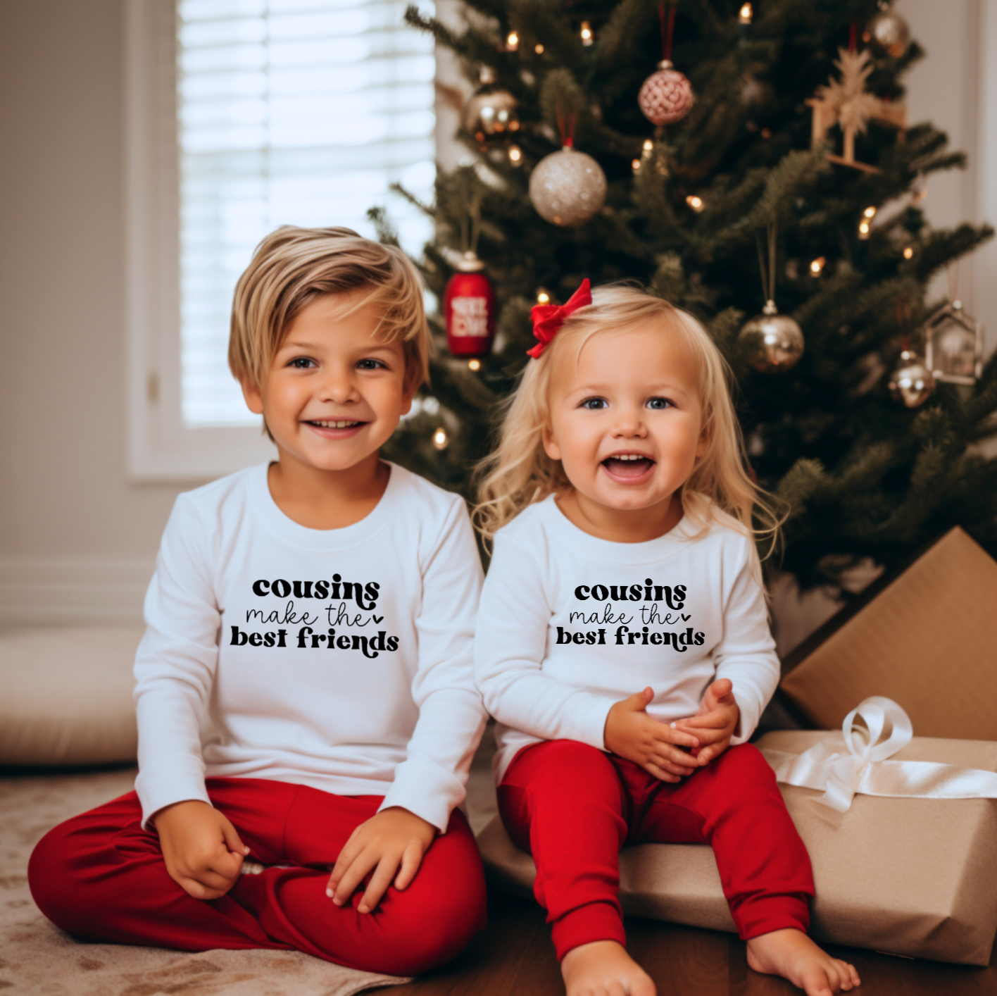 Cousins Make the Best Friends Matching Christmas Tees