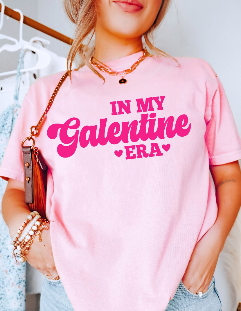 In My Galentine Era Pink Valentine Oversized T-Shirt