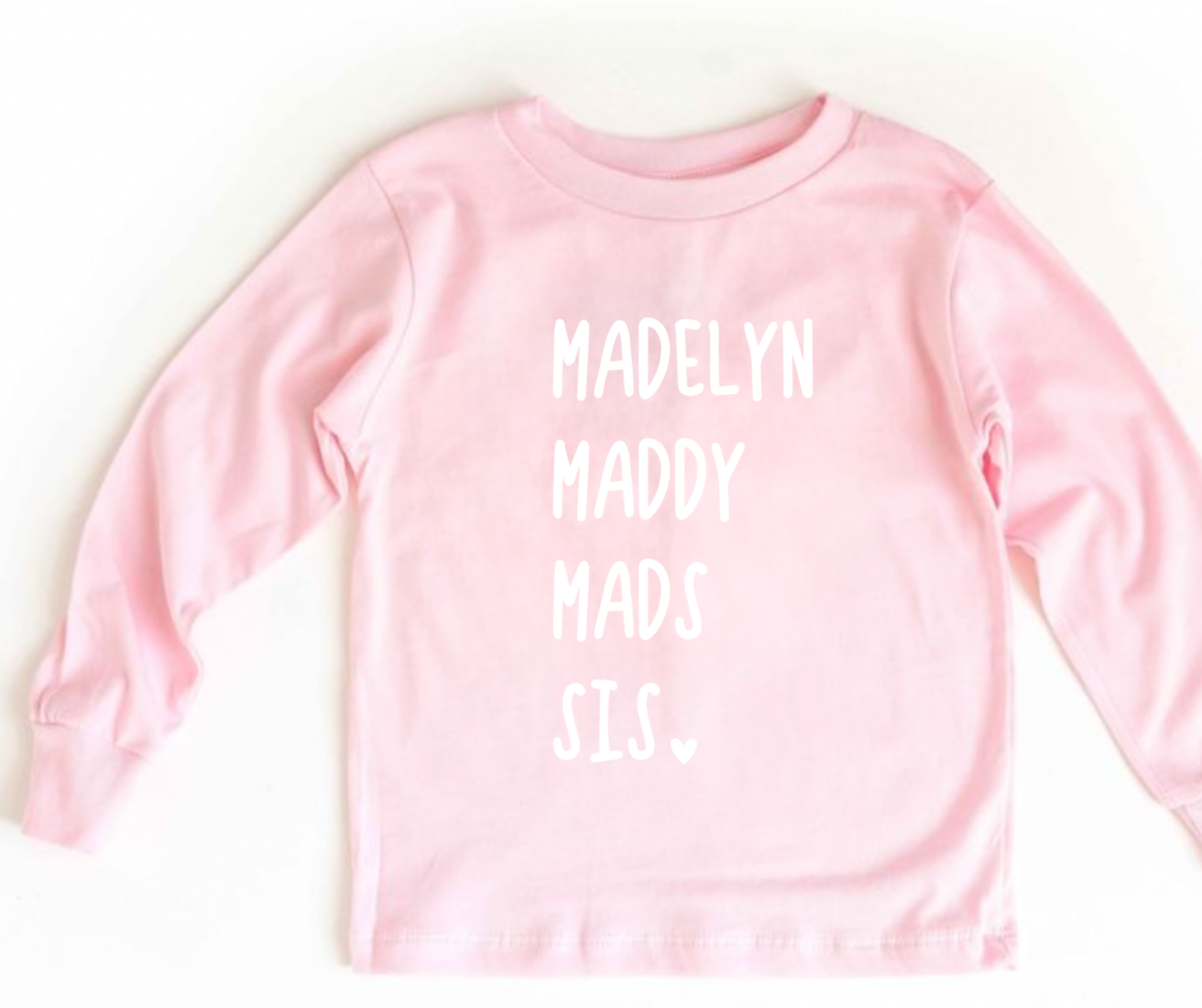 Personalized Nickname Kids Pink T-Shirt