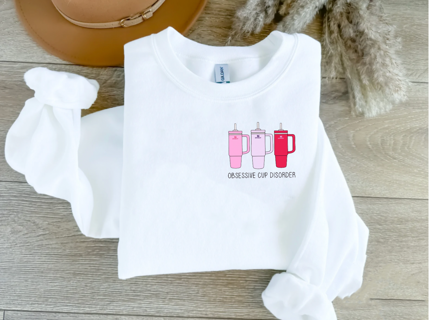 Obsessive Cup Disorder White Crewneck
