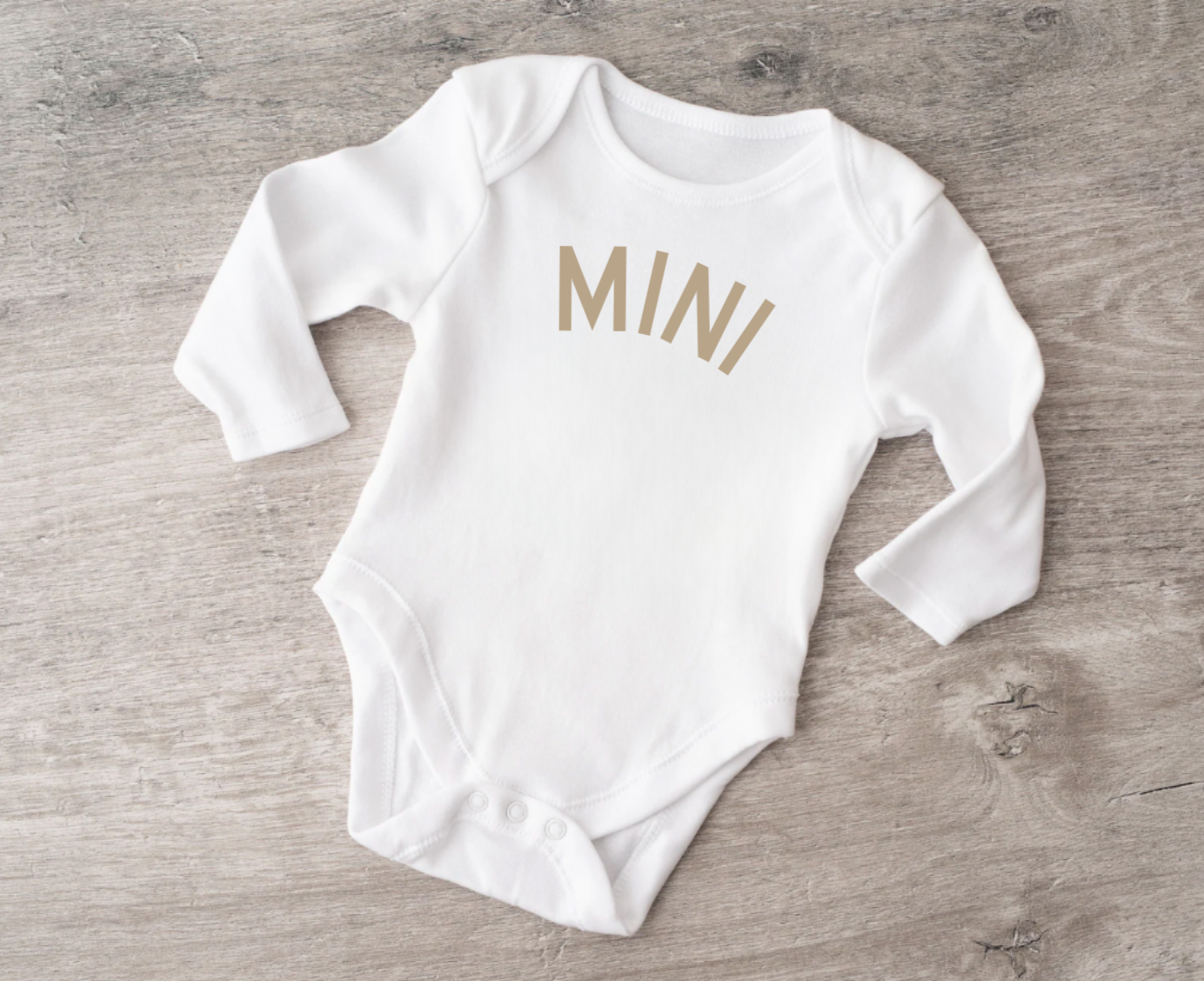 Tan Mama and Mini Matching Long Sleeve Crewneck and Long Sleeve T-Shirt or Bodysuit