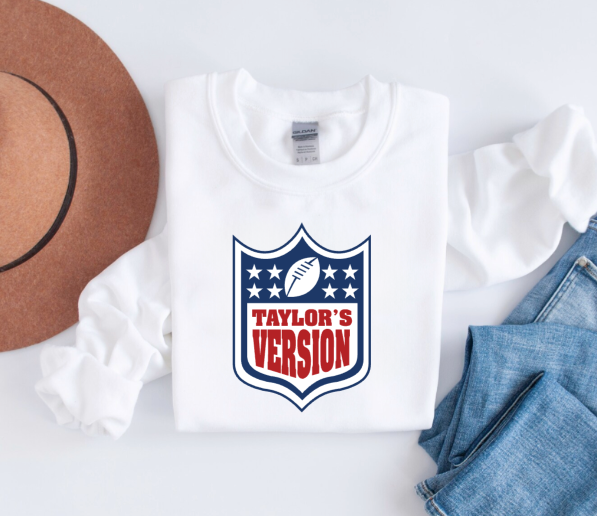 Taylors Version Whtie Crewneck