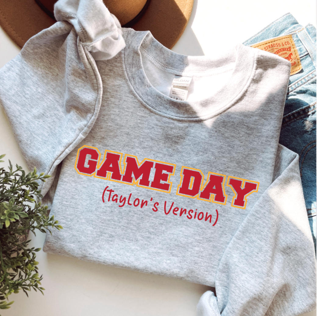 Game Day Taylors Version Grey Crewneck