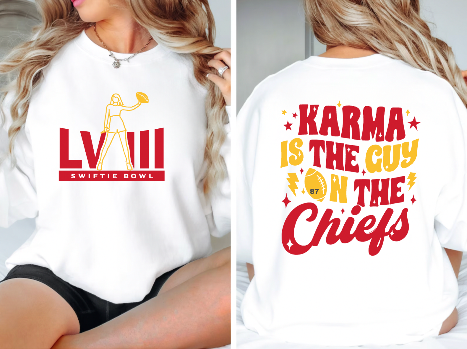 Swiftie Bowl Karma White Crewneck
