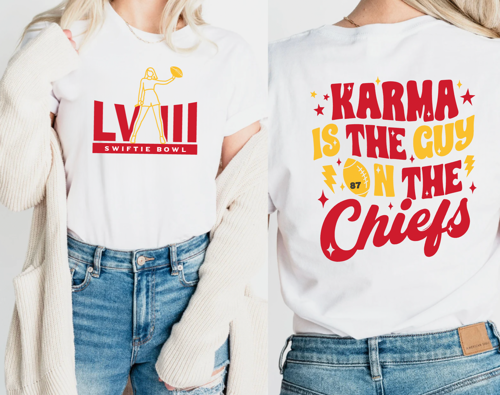 Swiftie Bowl Karma White Tshirt