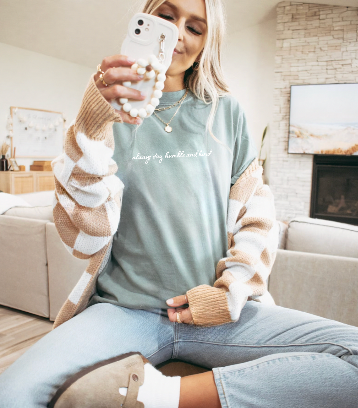 Always Be Humble and Kind Sage Green T-Shirt