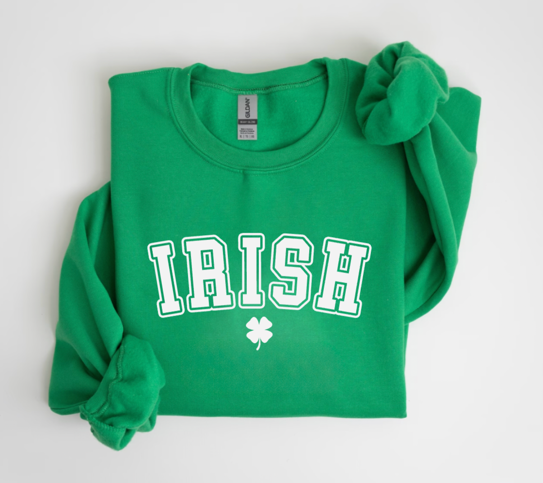 Irish St. Patricks Day Green Oversized Crewneck
