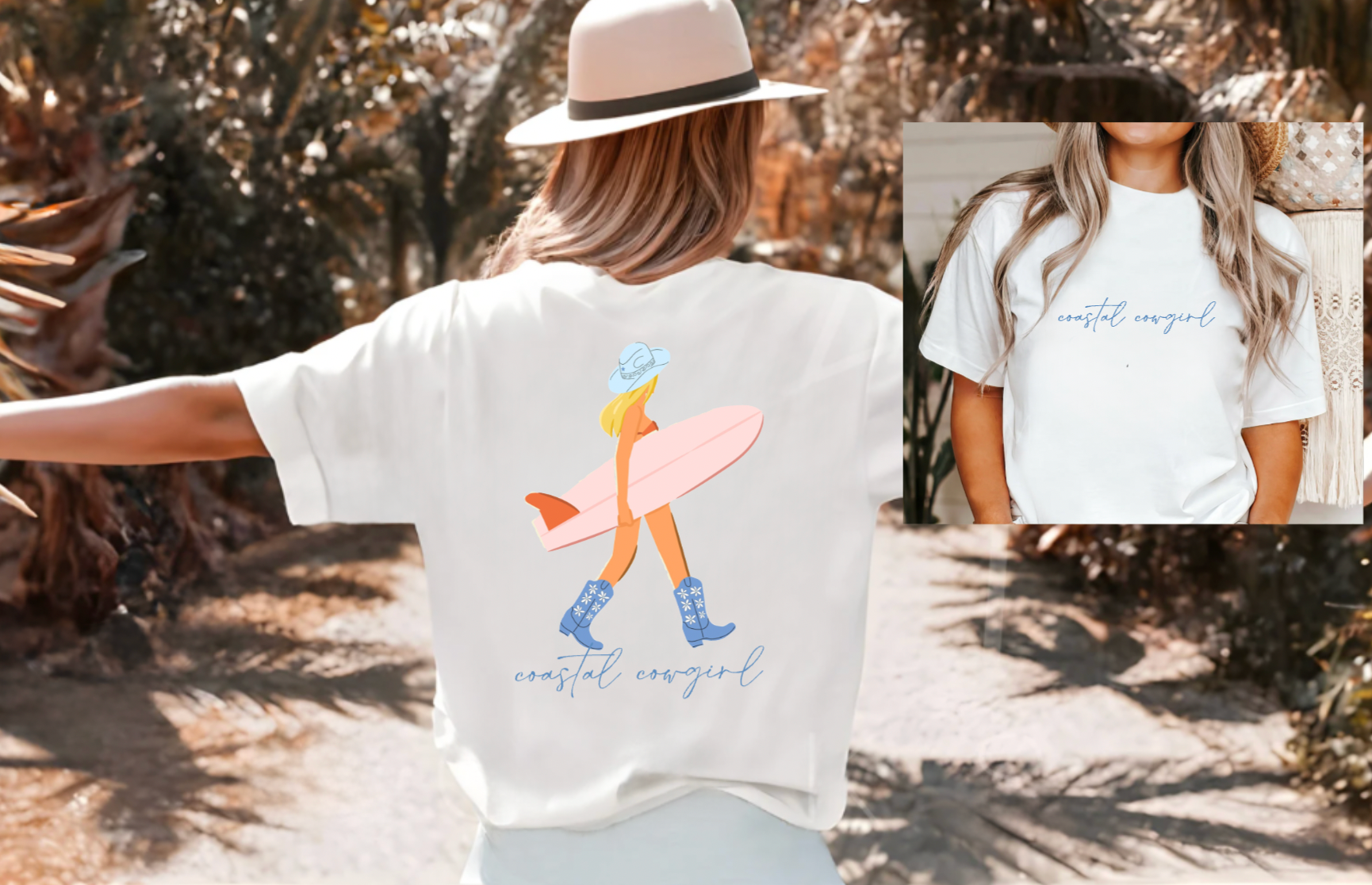 Coastal Cowgirl Country Summer White T-Shirt