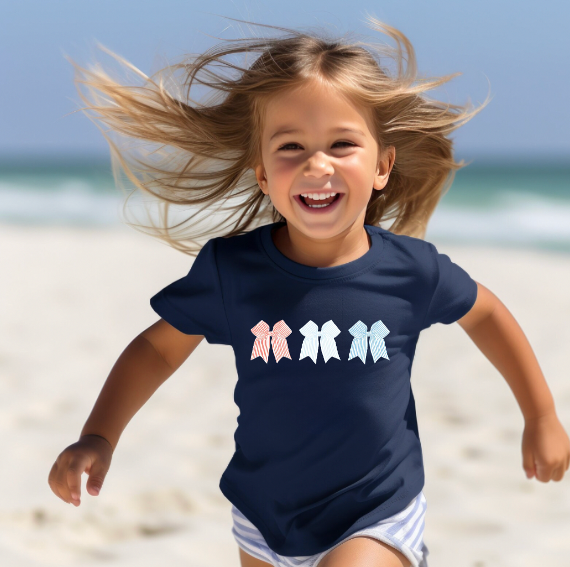 Fourth of July Bow T-Shirt