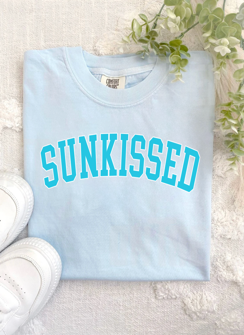 Sunkissed Oversized Blue Summer T-Shirt