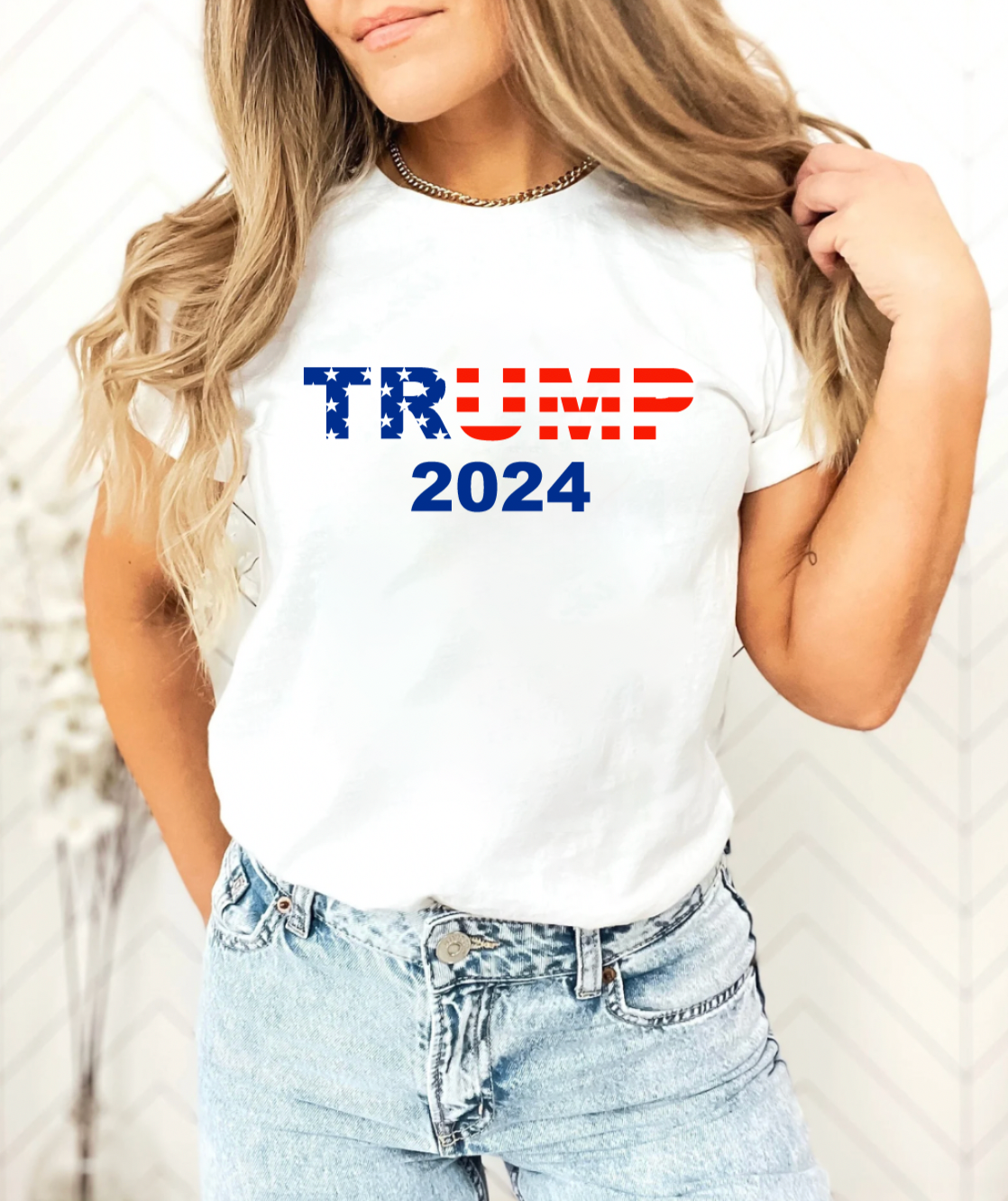 Trump 2024 White Unisex T-Shirt