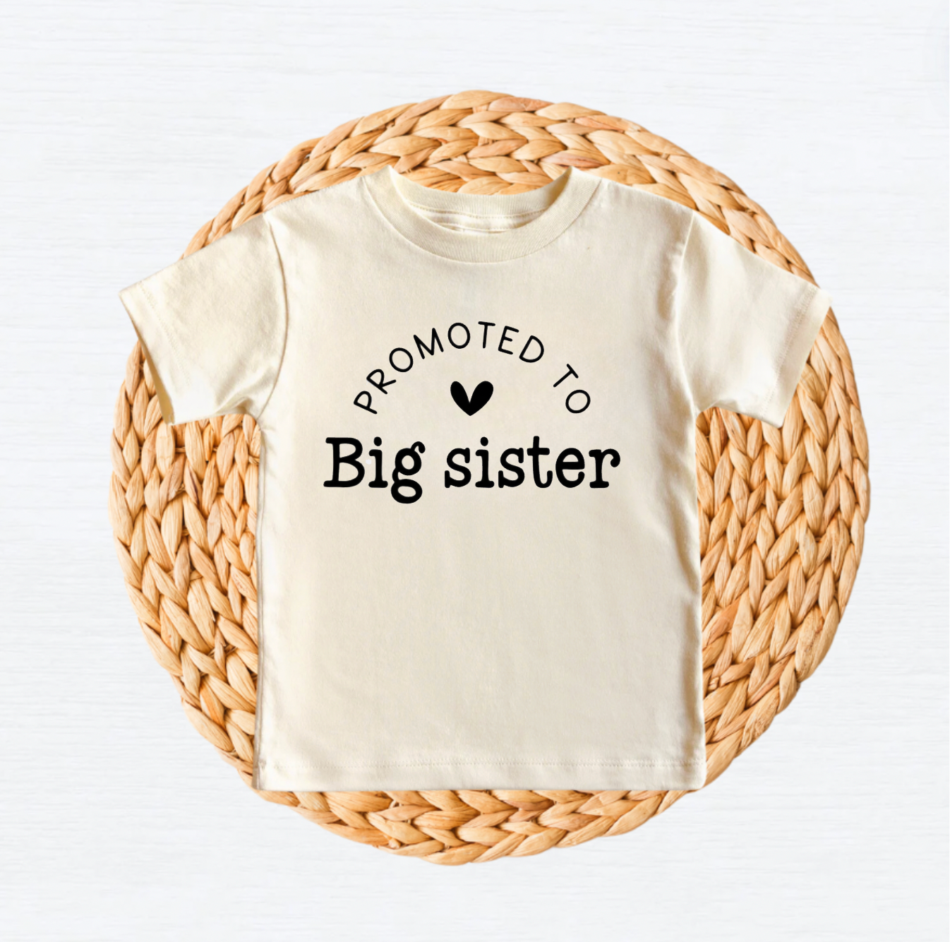 Promoted to Big Sister Natural Shirt for Big Sister