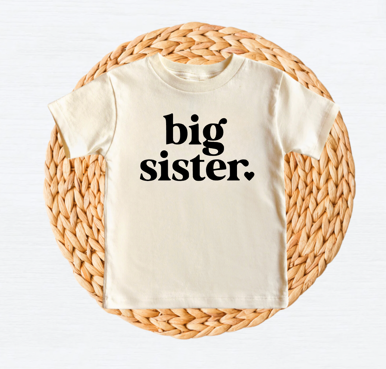 Big Sister Natural and Black Shirt for Big Sisters