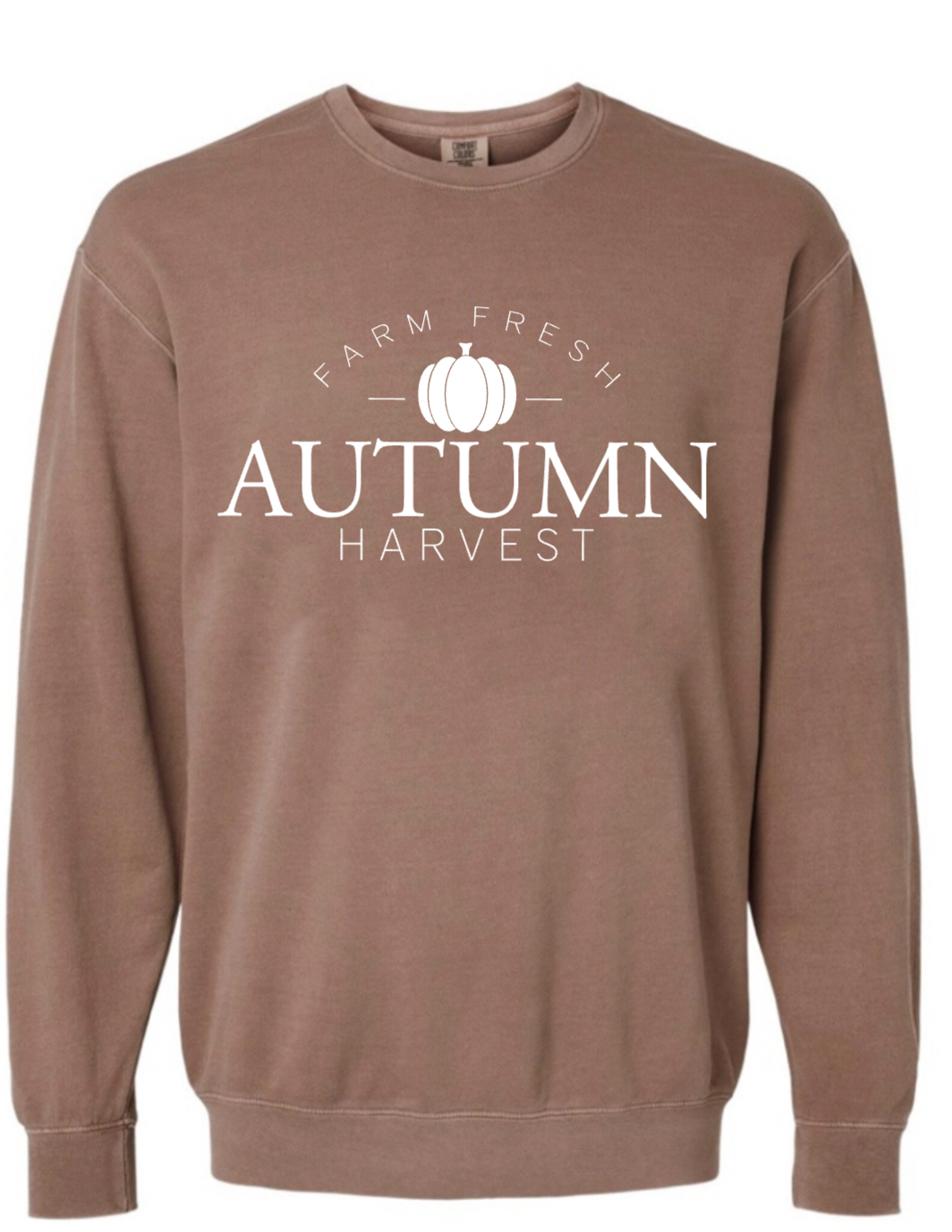 Farm Fresh Autumn Harvest Brown Comfort Colors Crewneck