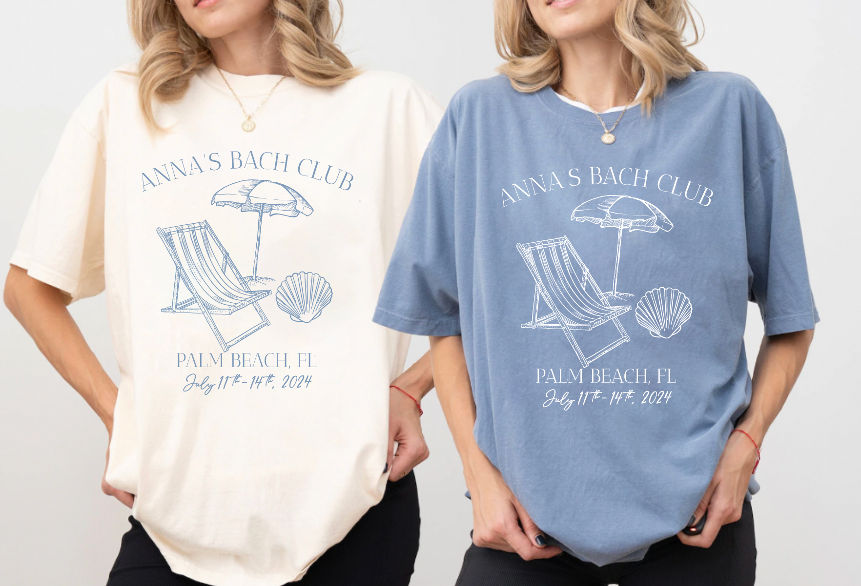 Coastal Personalized Matching Bachelorette Shirts for Bachelorette Party