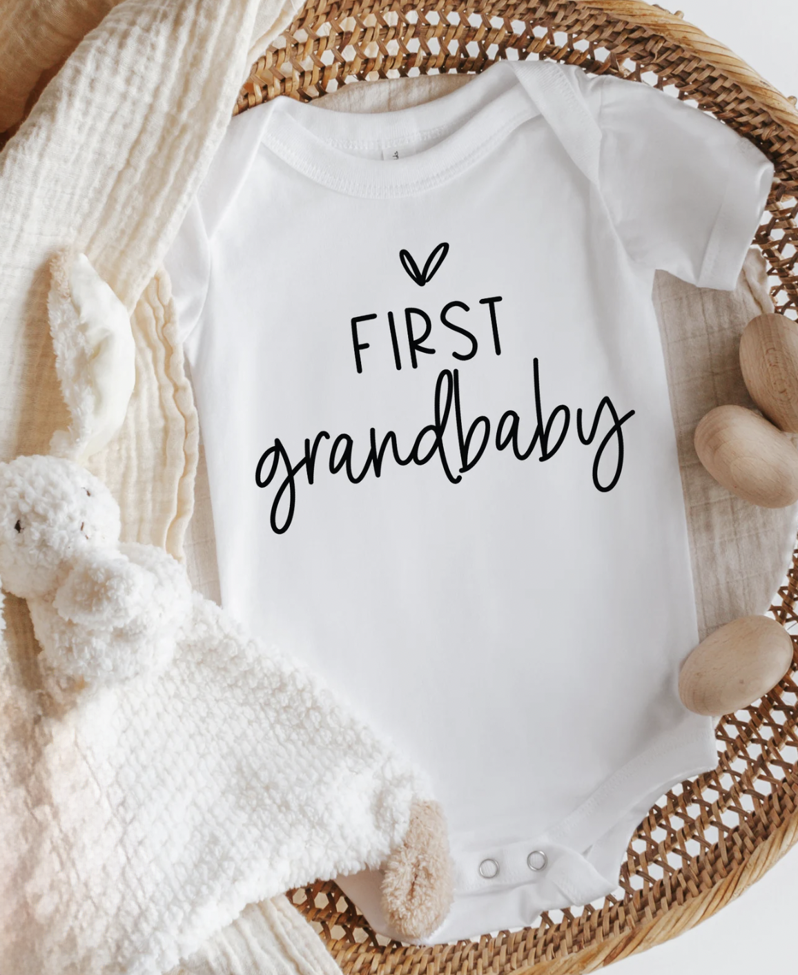 First Grand Baby Announcement Bodysuit for Grandparents