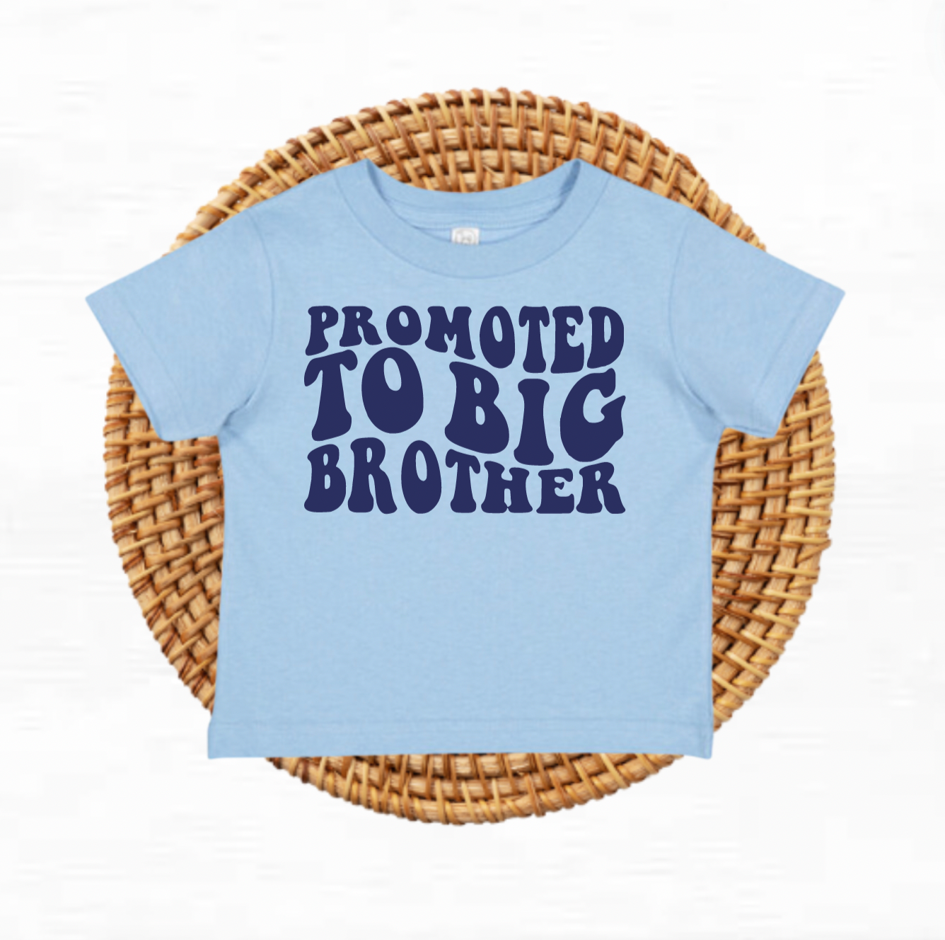 Promoted to Big Brother Blue Shirt for Kids