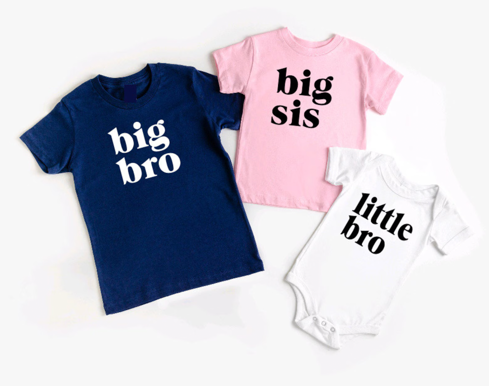 Big Lil Sister and Brother Matching Shirts for Kids