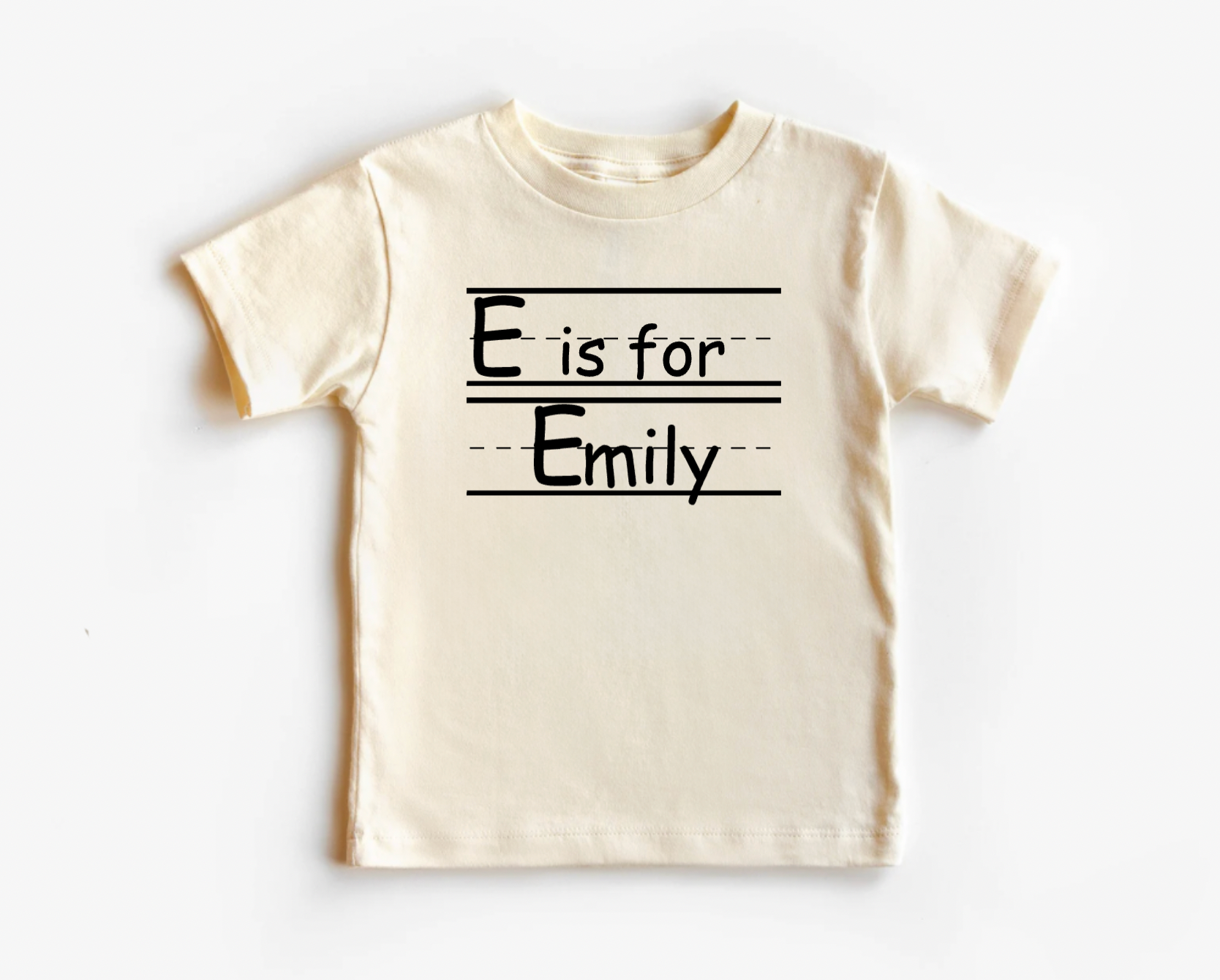 Personalized Back To School Natural Shirt for Kids